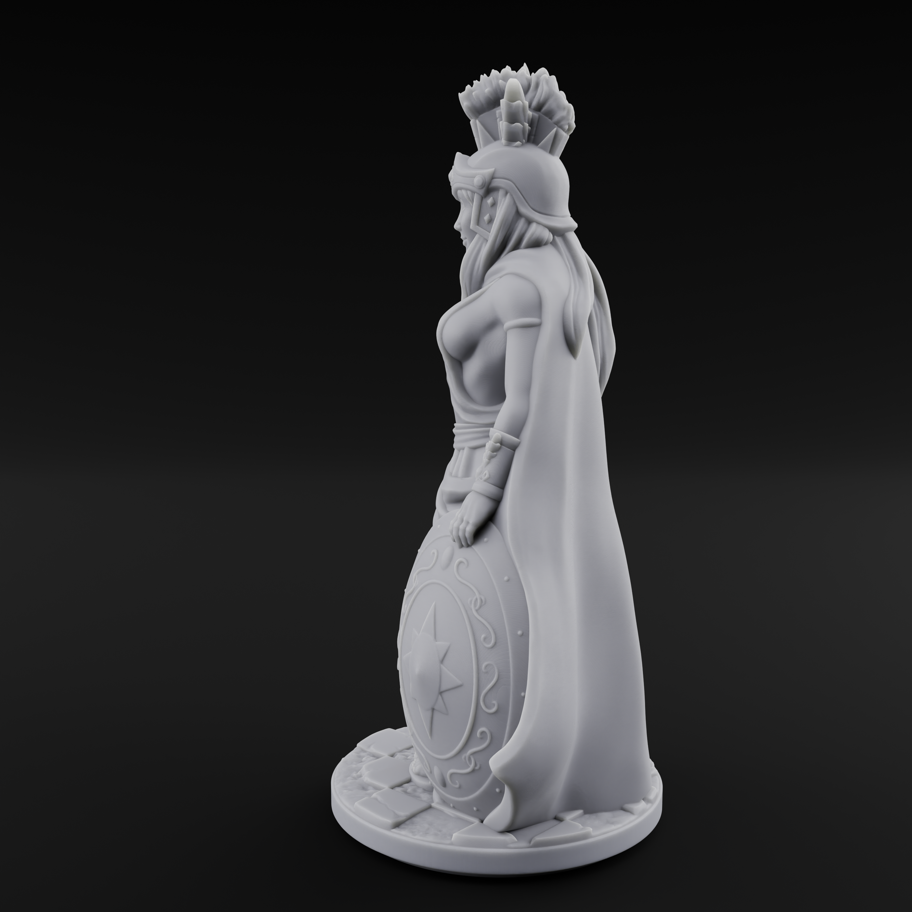 Classically Awesome Human Paladin Miniature for Dungeons and Dragons, Pathfinder or other TTRPGs