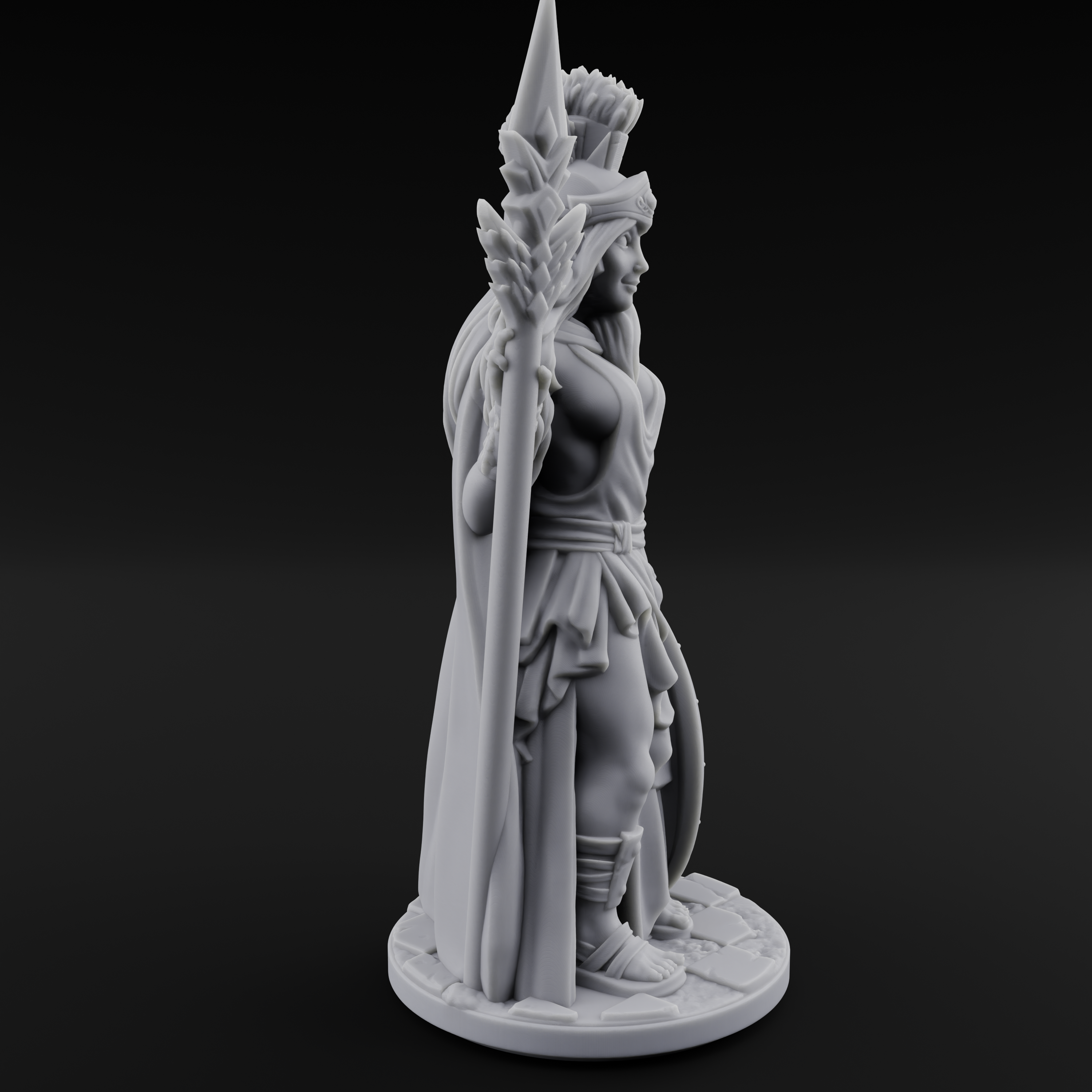 Classically Awesome Human Paladin Miniature for Dungeons and Dragons, Pathfinder or other TTRPGs