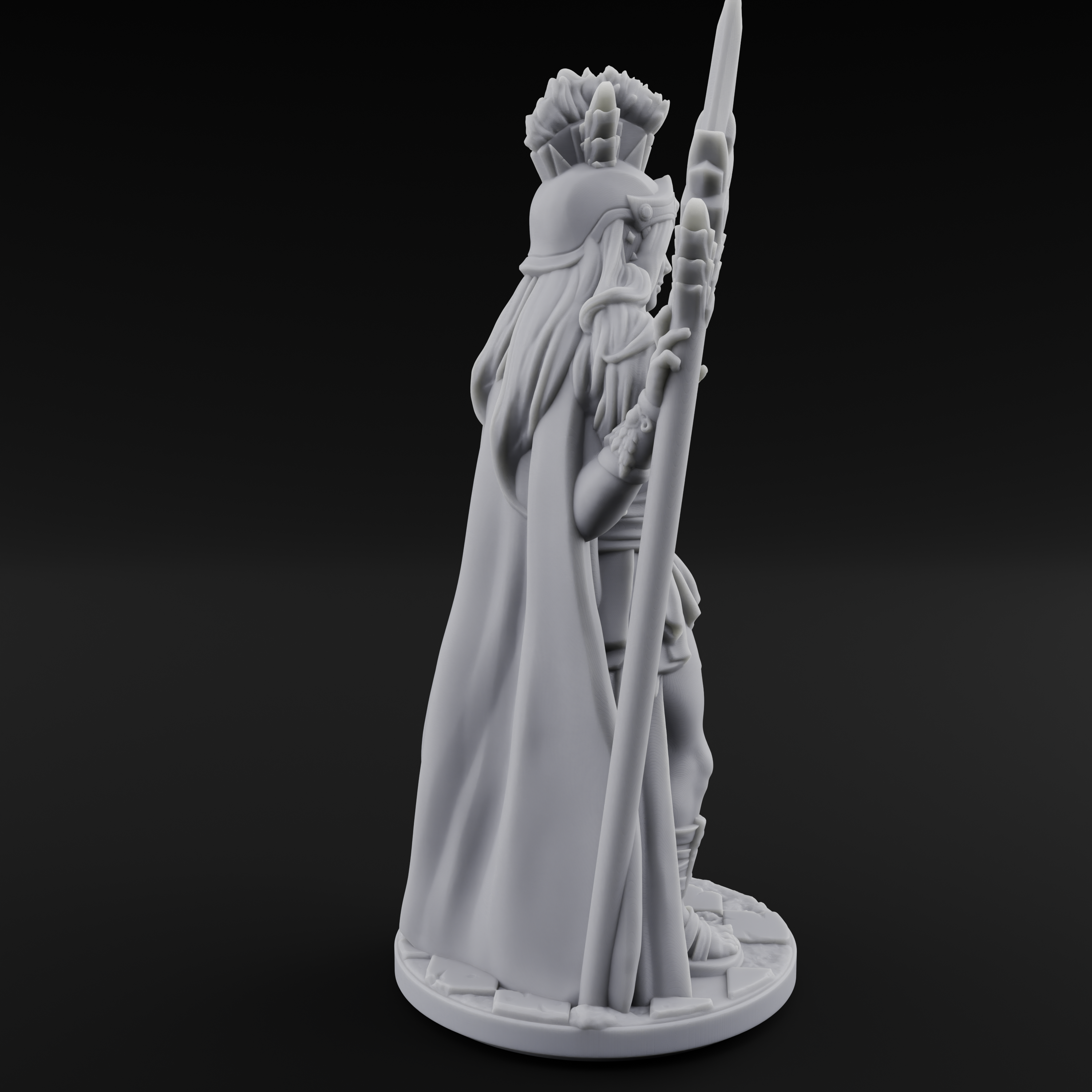 Classically Awesome Human Paladin Miniature for Dungeons and Dragons, Pathfinder or other TTRPGs