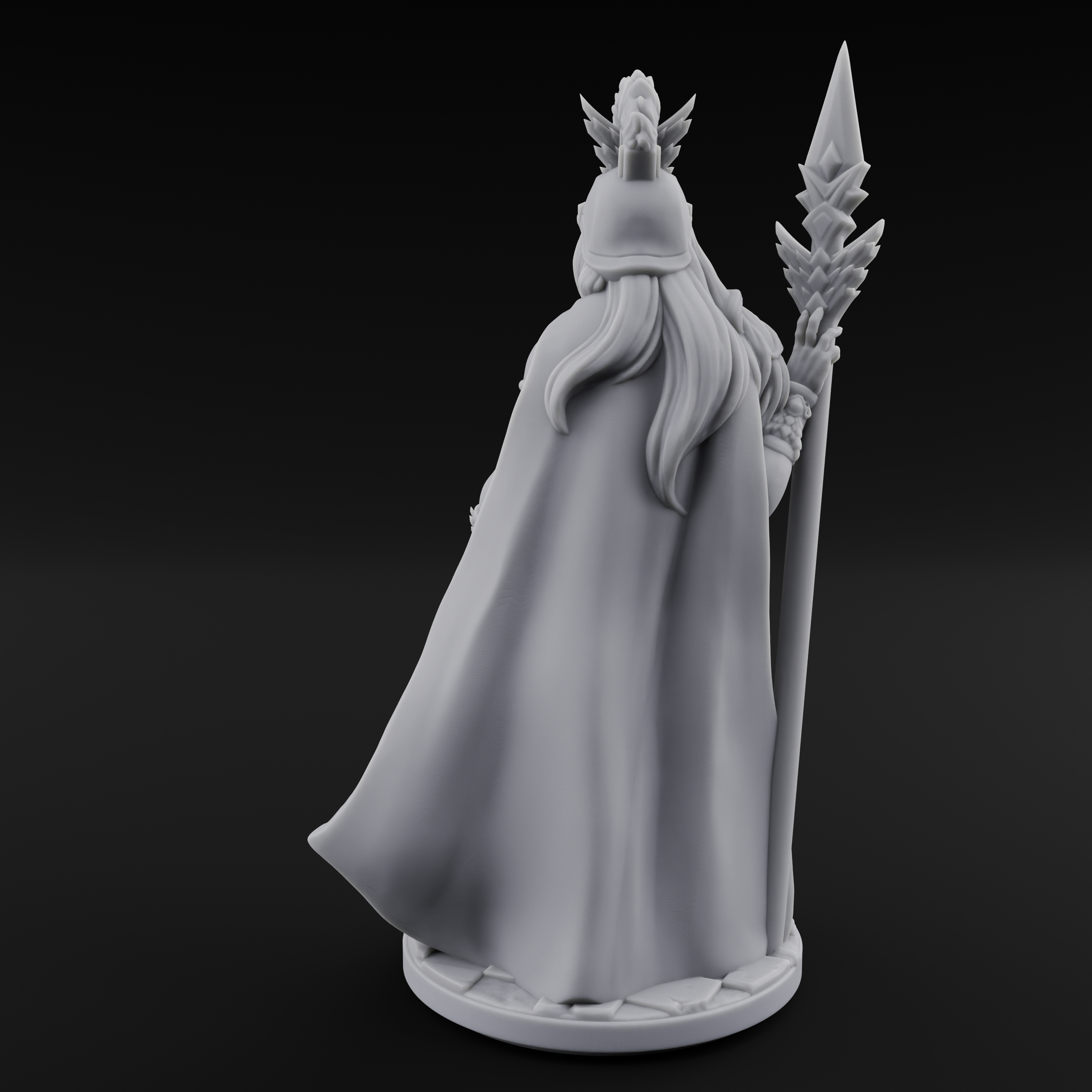 Classically Awesome Human Paladin Miniature for Dungeons and Dragons, Pathfinder or other TTRPGs