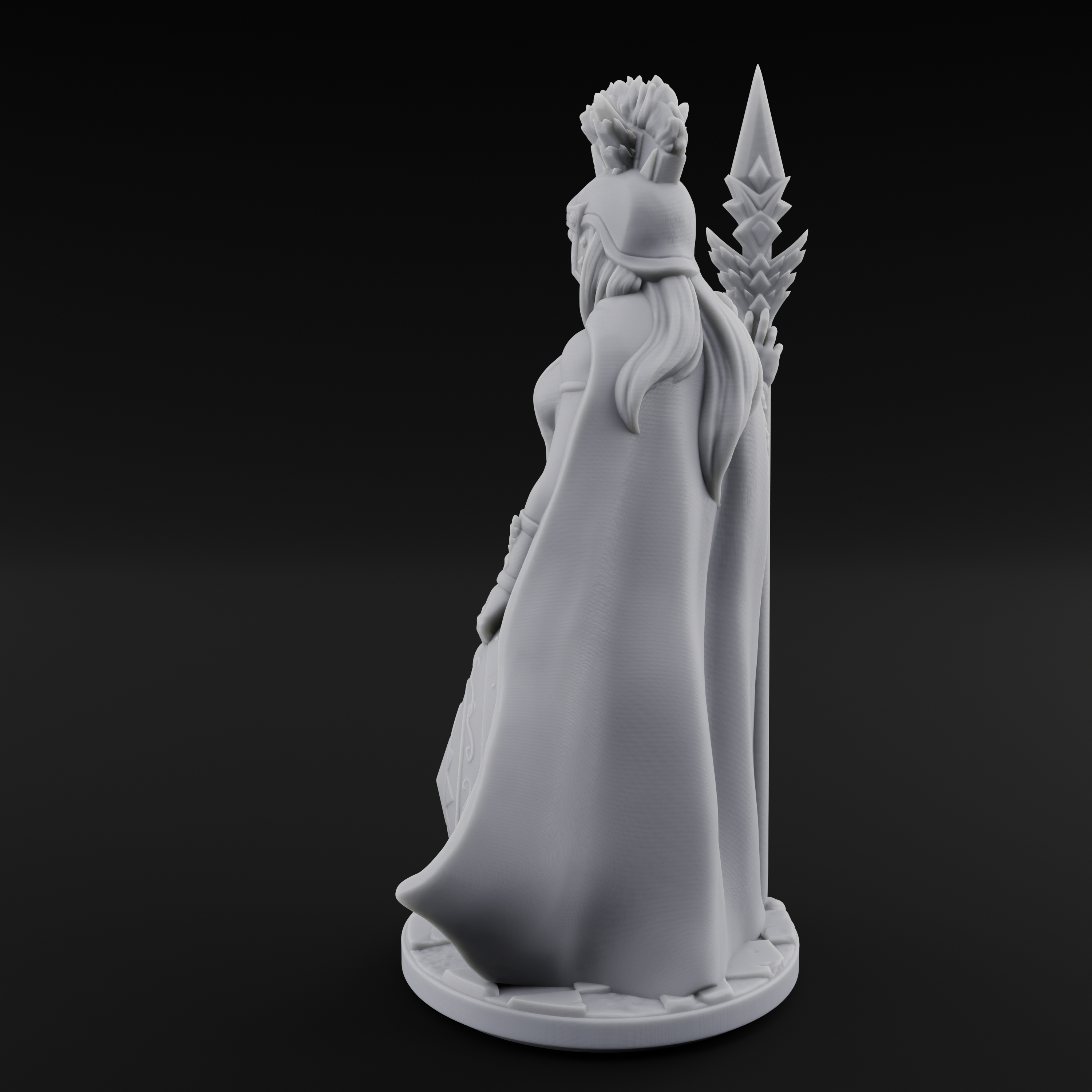 Classically Awesome Human Paladin Miniature for Dungeons and Dragons, Pathfinder or other TTRPGs