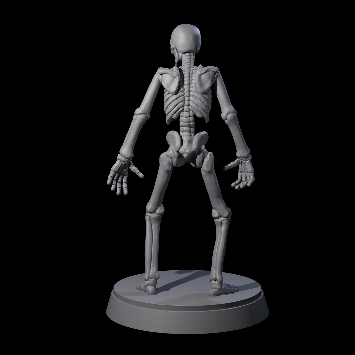 Clattering Classic Skeleton A Miniature for Dungeons and Dragons, Pathfinder or other TTRPGs