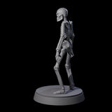 Clattering Classic Skeleton A Miniature for Dungeons and Dragons, Pathfinder or other TTRPGs