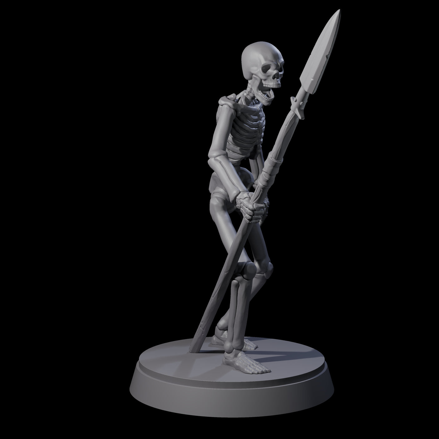 Clattering Classic Skeleton B Miniature for Dungeons and Dragons, Pathfinder or other TTRPGs
