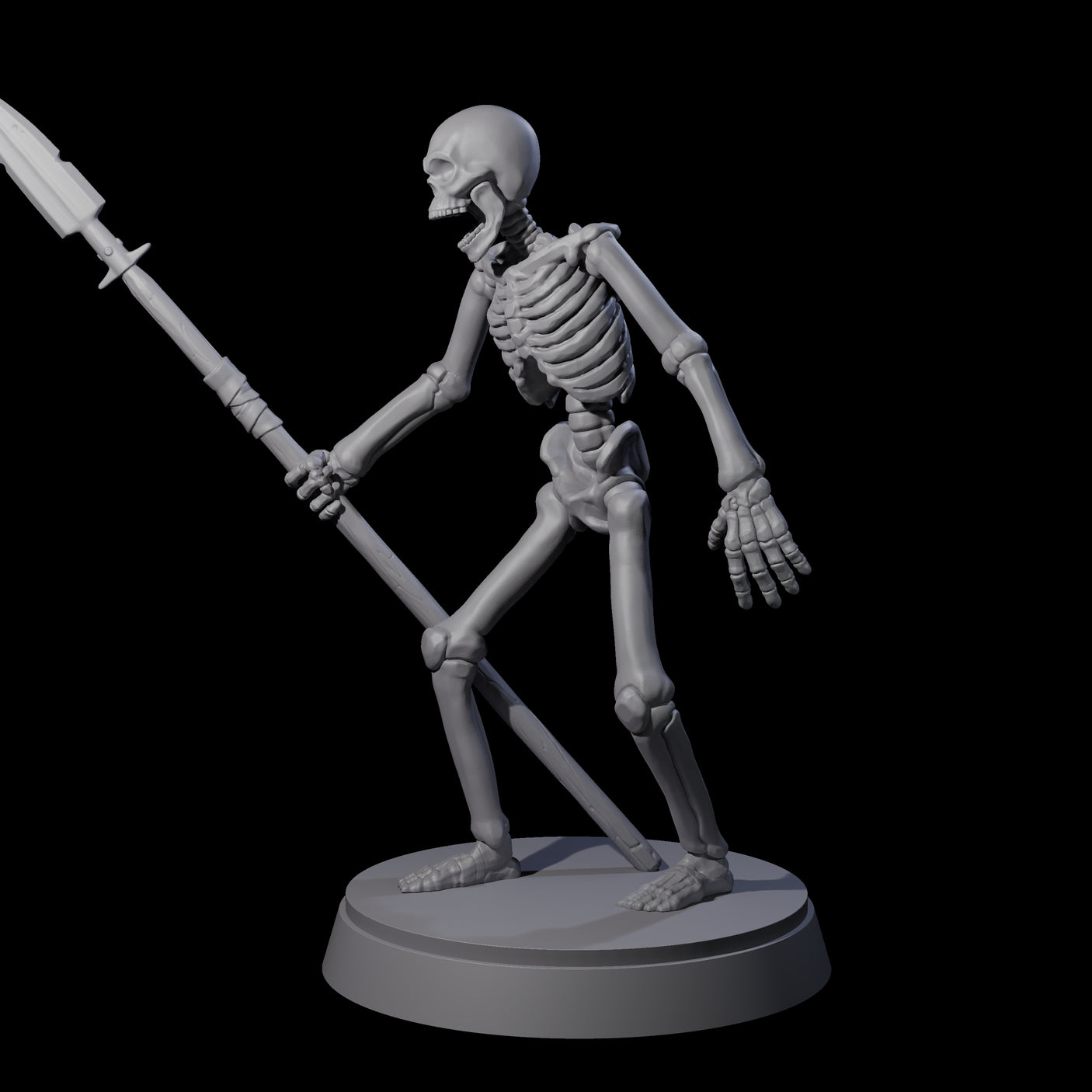 Clattering Classic Skeleton B Miniature for Dungeons and Dragons, Pathfinder or other TTRPGs