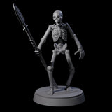 Clattering Classic Skeleton B Miniature for Dungeons and Dragons, Pathfinder or other TTRPGs