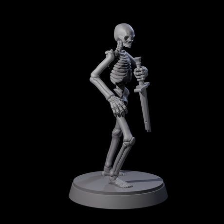 Clattering Classic Skeleton C Miniature for Dungeons and Dragons, Pathfinder or other TTRPGs