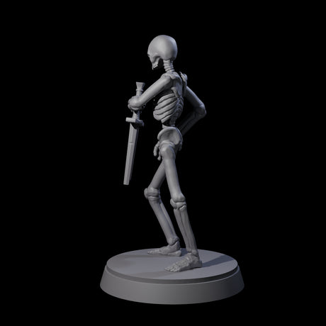 Clattering Classic Skeleton C Miniature for Dungeons and Dragons, Pathfinder or other TTRPGs