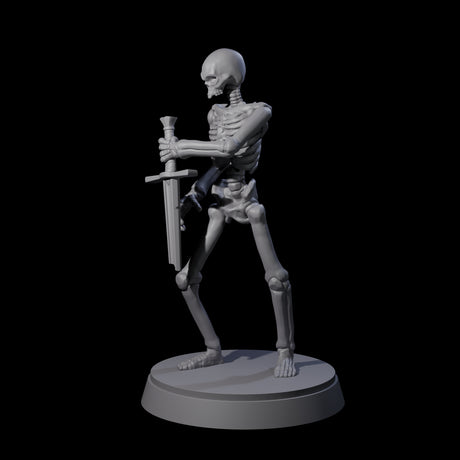 Clattering Classic Skeleton C Miniature for Dungeons and Dragons, Pathfinder or other TTRPGs