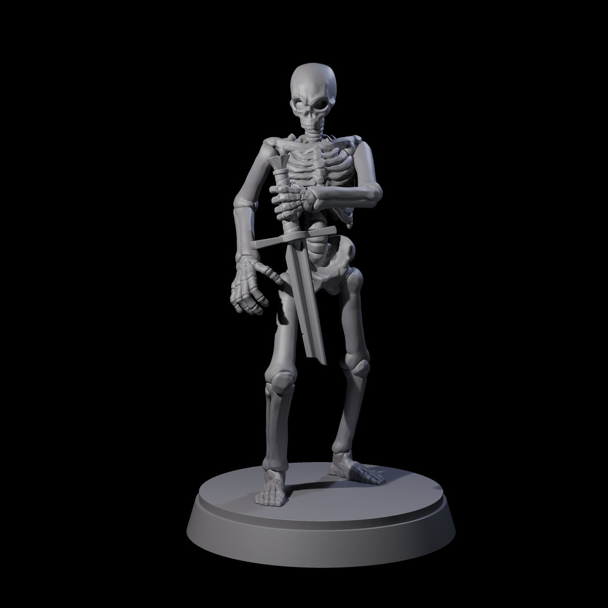 Clattering Classic Skeleton C Miniature for Dungeons and Dragons, Pathfinder or other TTRPGs