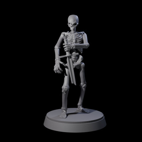 Clattering Classic Skeleton C Miniature for Dungeons and Dragons, Pathfinder or other TTRPGs