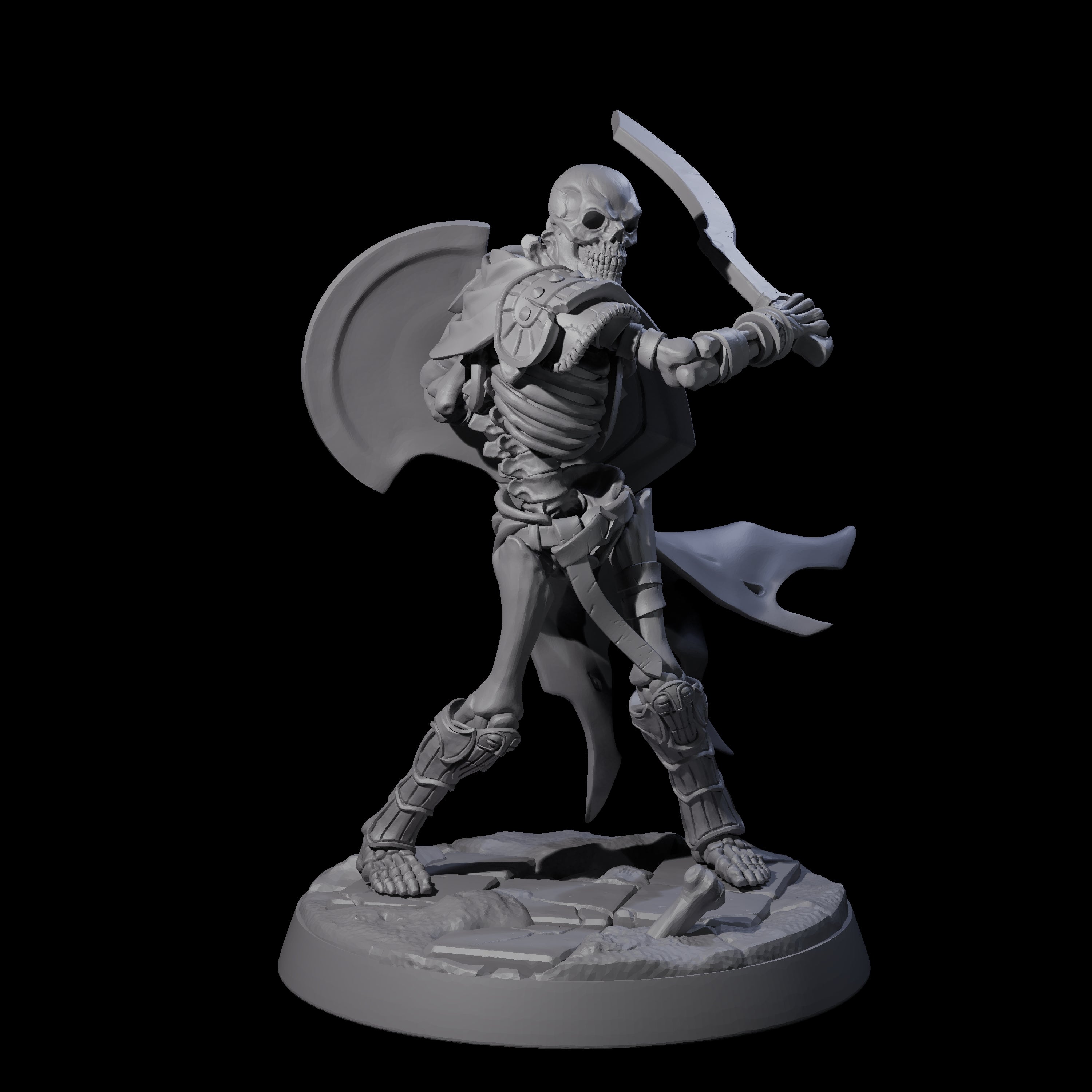 Clattering Skeleton A Miniature for Dungeons and Dragons, Pathfinder or other TTRPGs