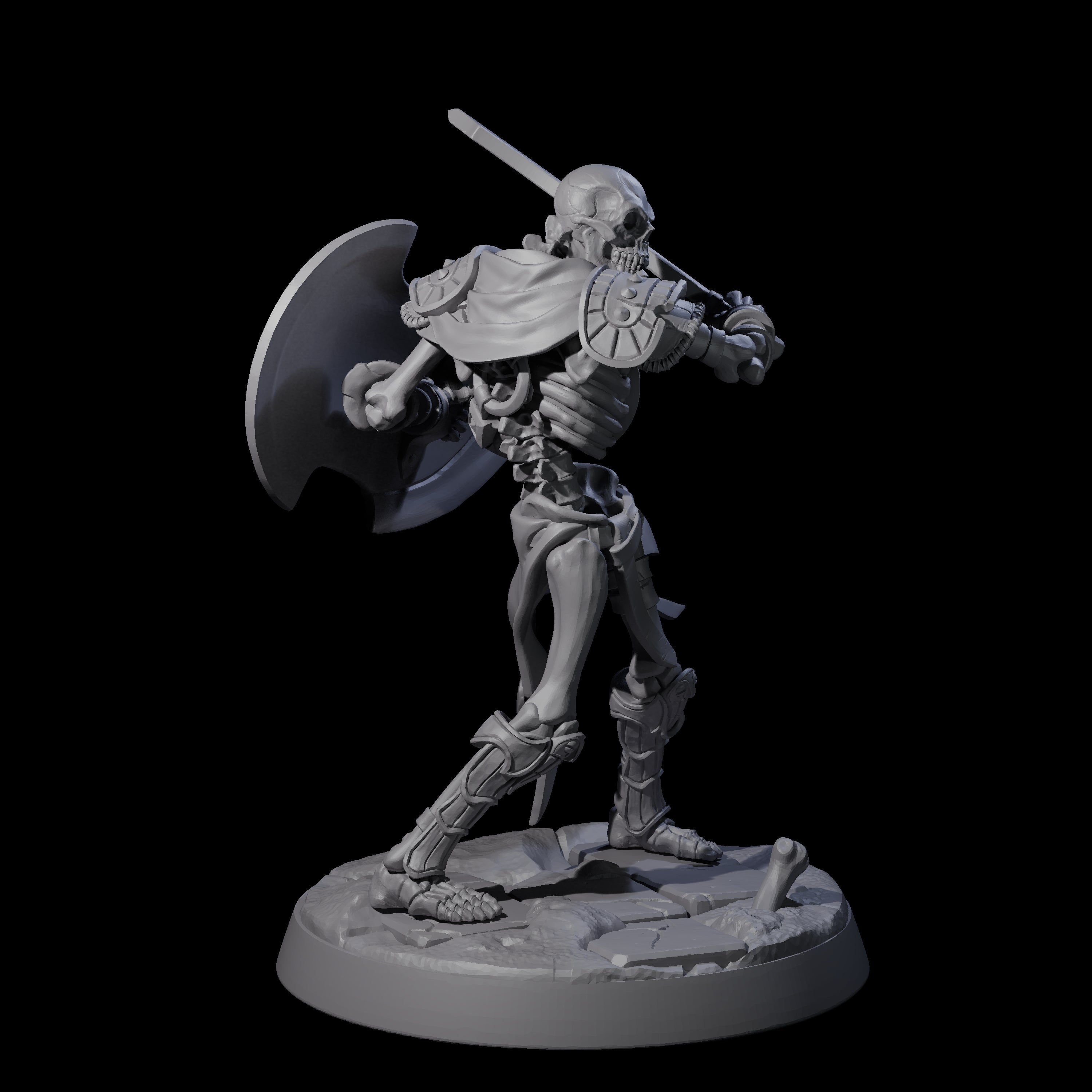 Clattering Skeleton A Miniature for Dungeons and Dragons, Pathfinder or other TTRPGs