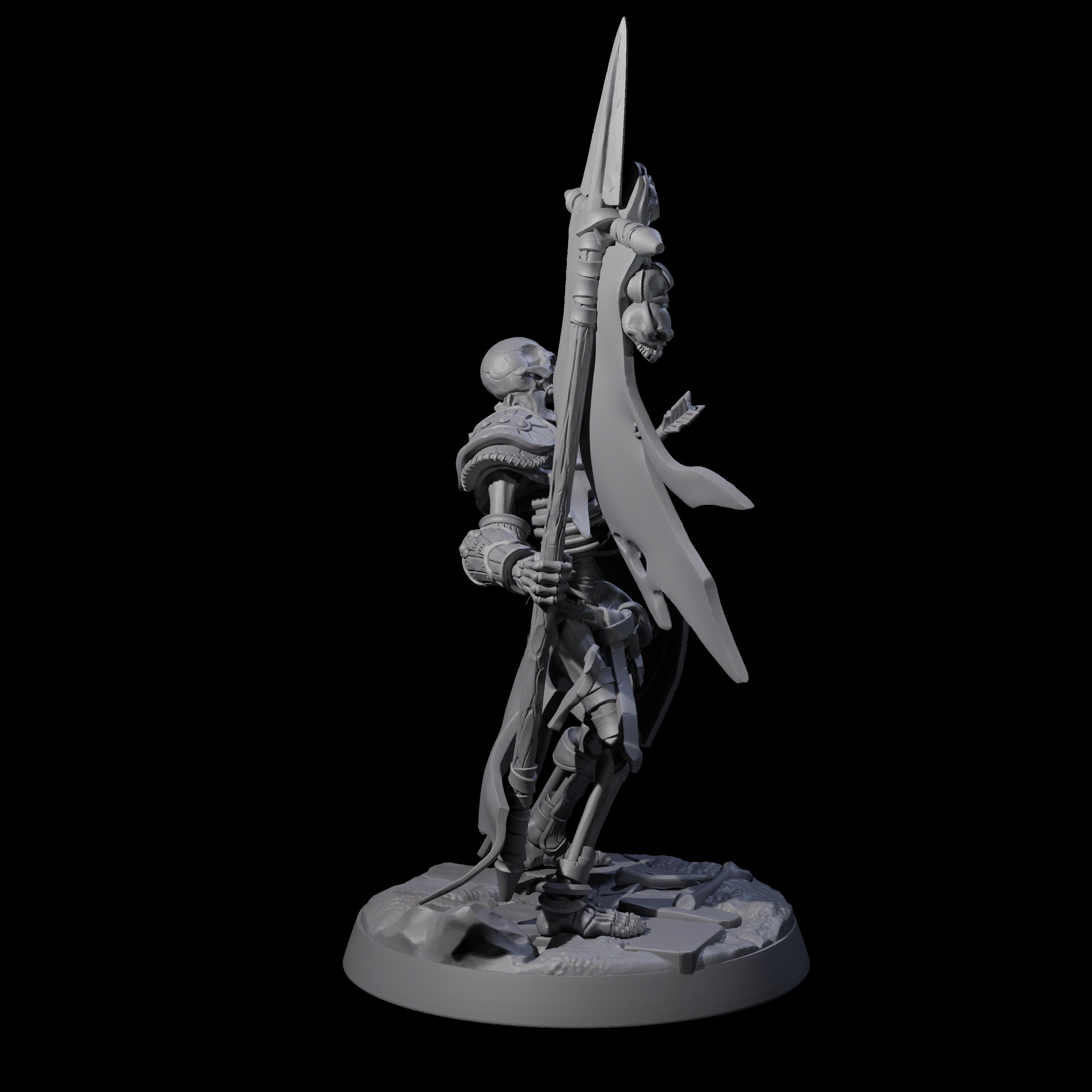 Clattering Skeleton B Miniature for Dungeons and Dragons, Pathfinder or other TTRPGs