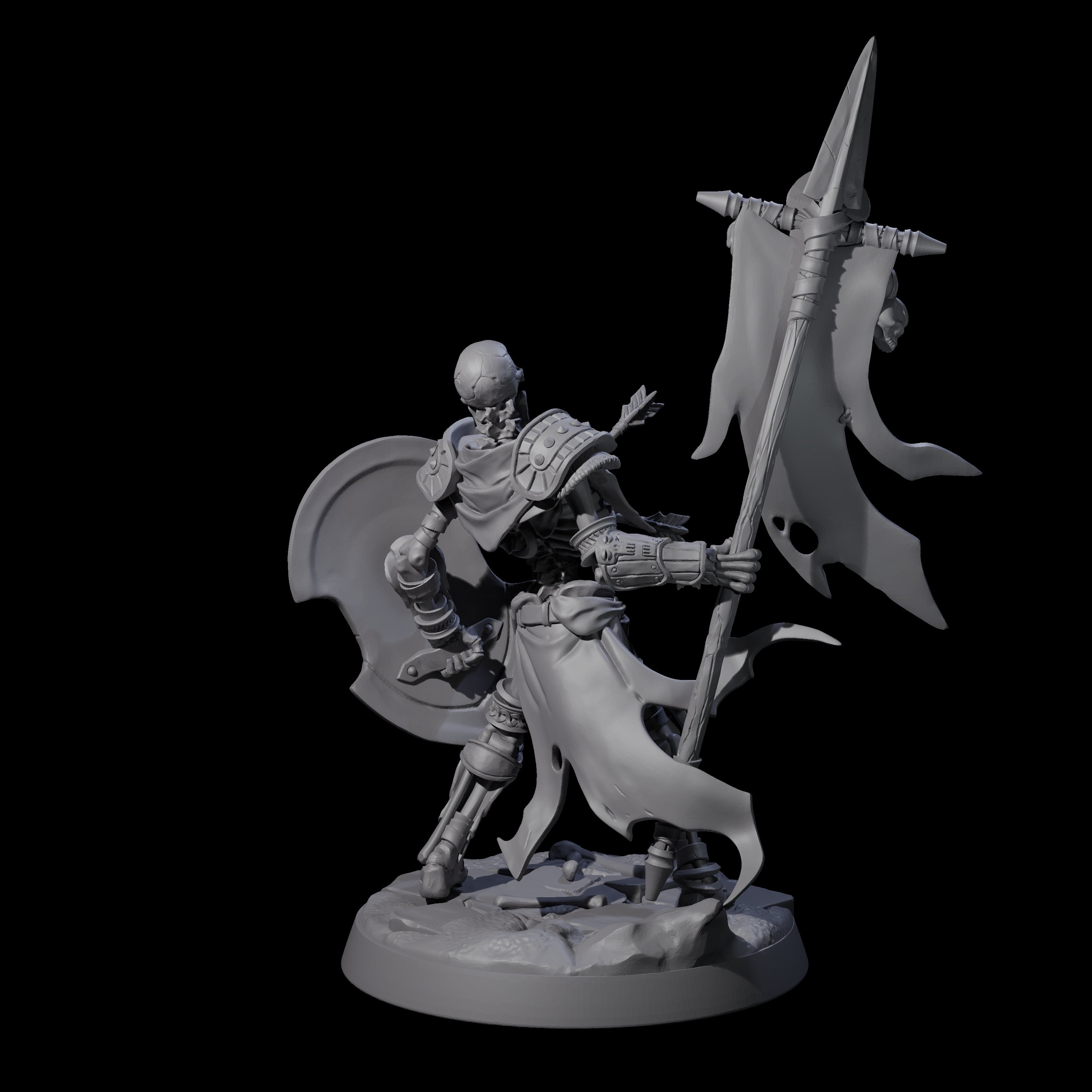 Clattering Skeleton B Miniature for Dungeons and Dragons, Pathfinder or other TTRPGs