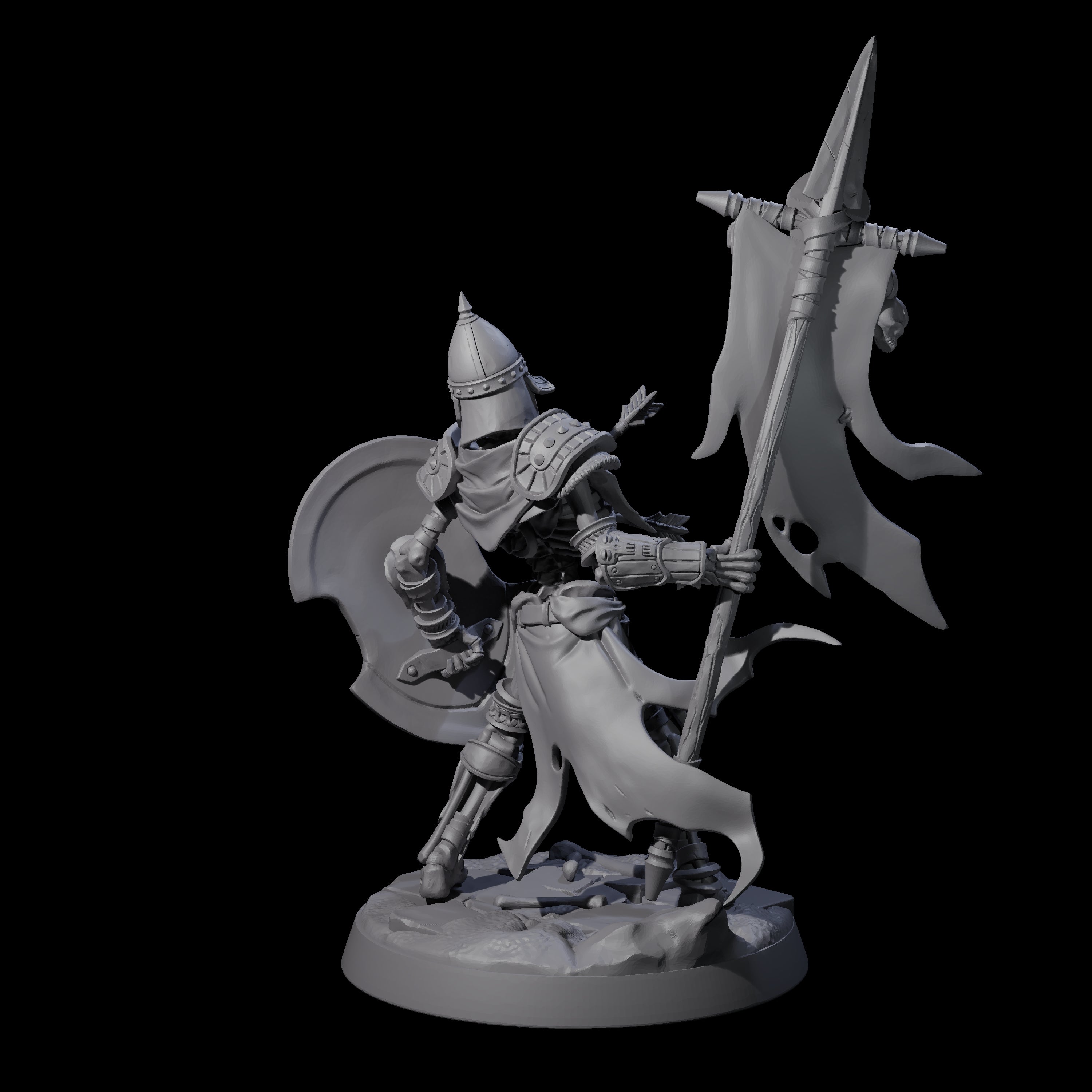 Clattering Skeleton B Miniature for Dungeons and Dragons, Pathfinder or other TTRPGs