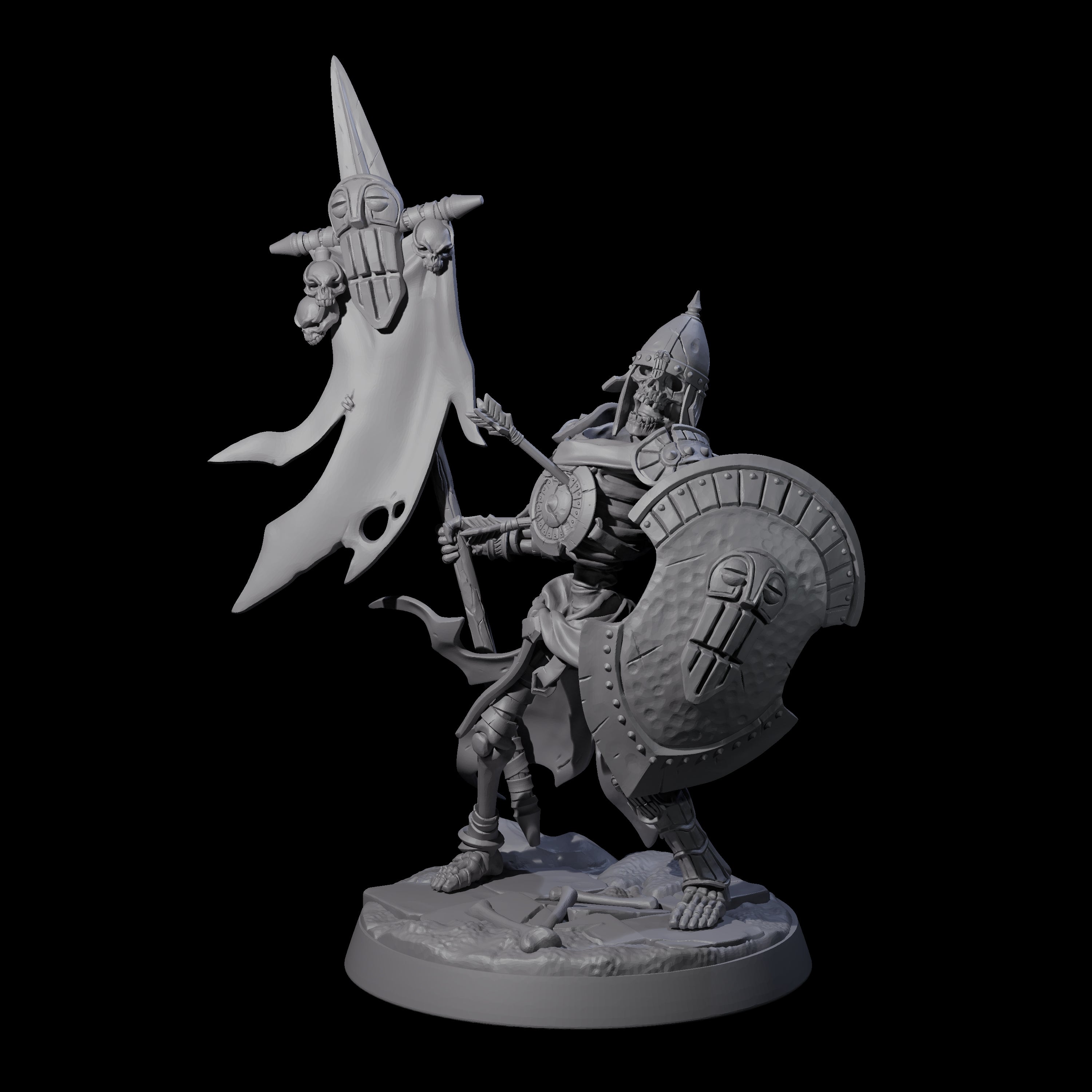 Clattering Skeleton B Miniature for Dungeons and Dragons, Pathfinder or other TTRPGs