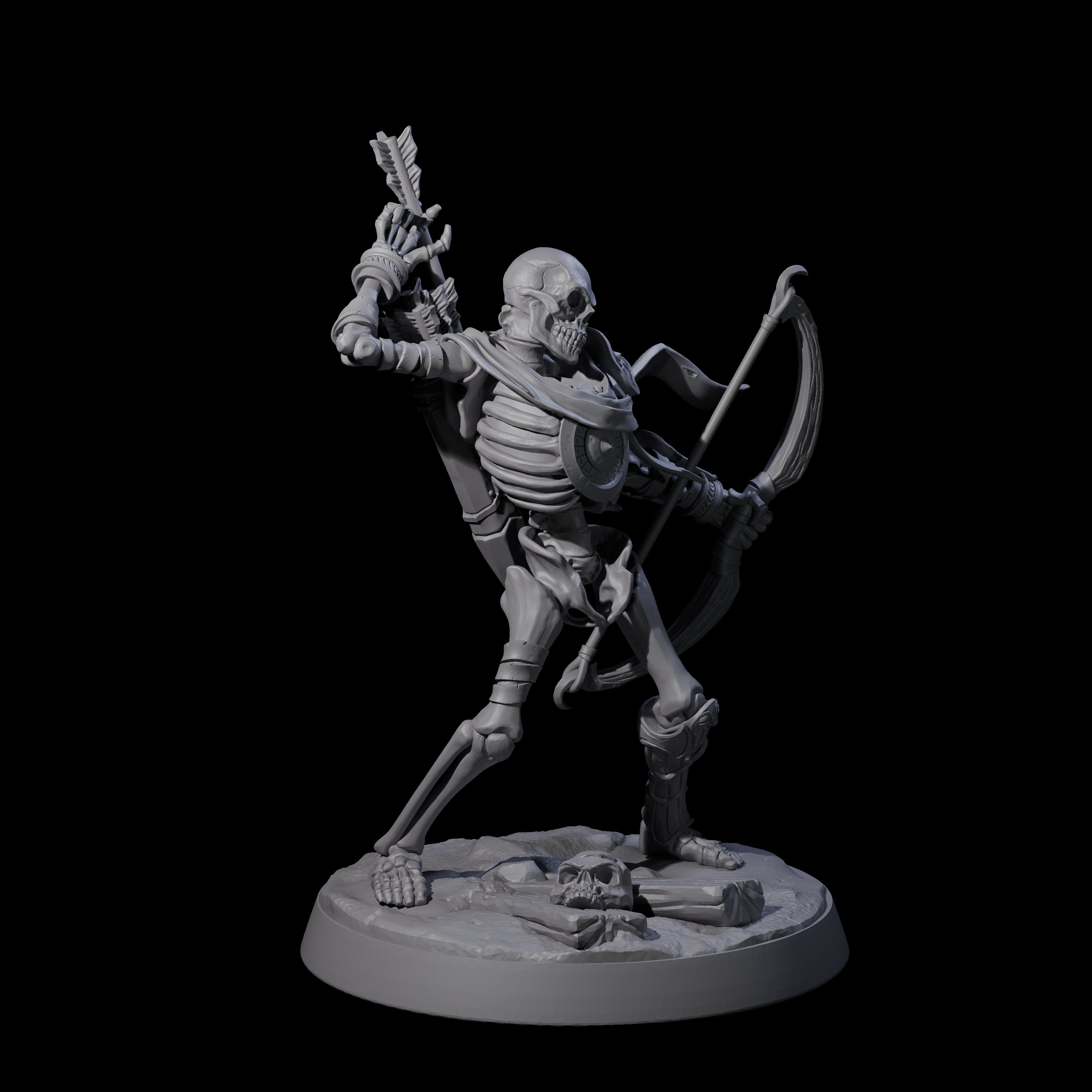 Clattering Skeleton C Miniature for Dungeons and Dragons, Pathfinder or other TTRPGs