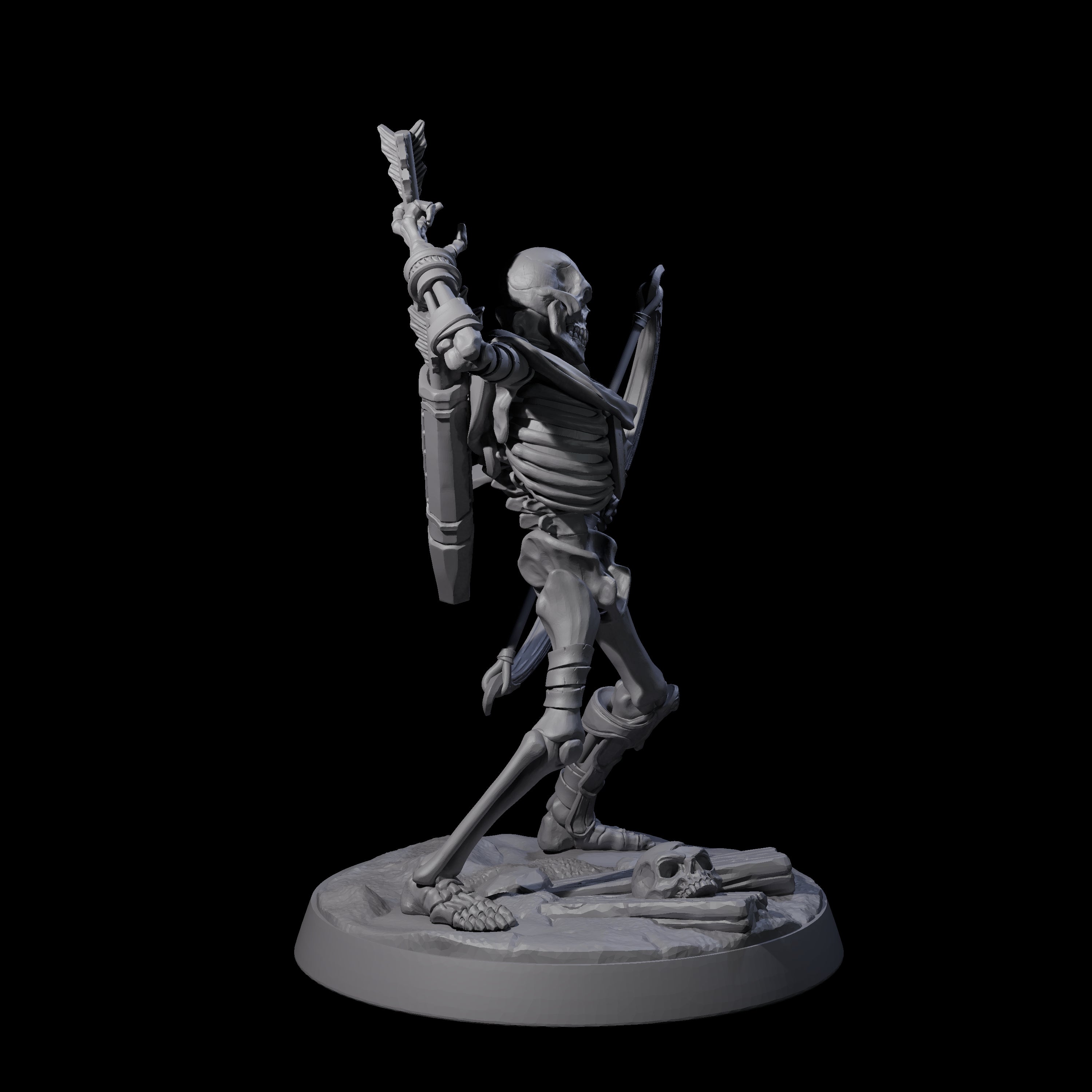 Clattering Skeleton C Miniature for Dungeons and Dragons, Pathfinder or other TTRPGs