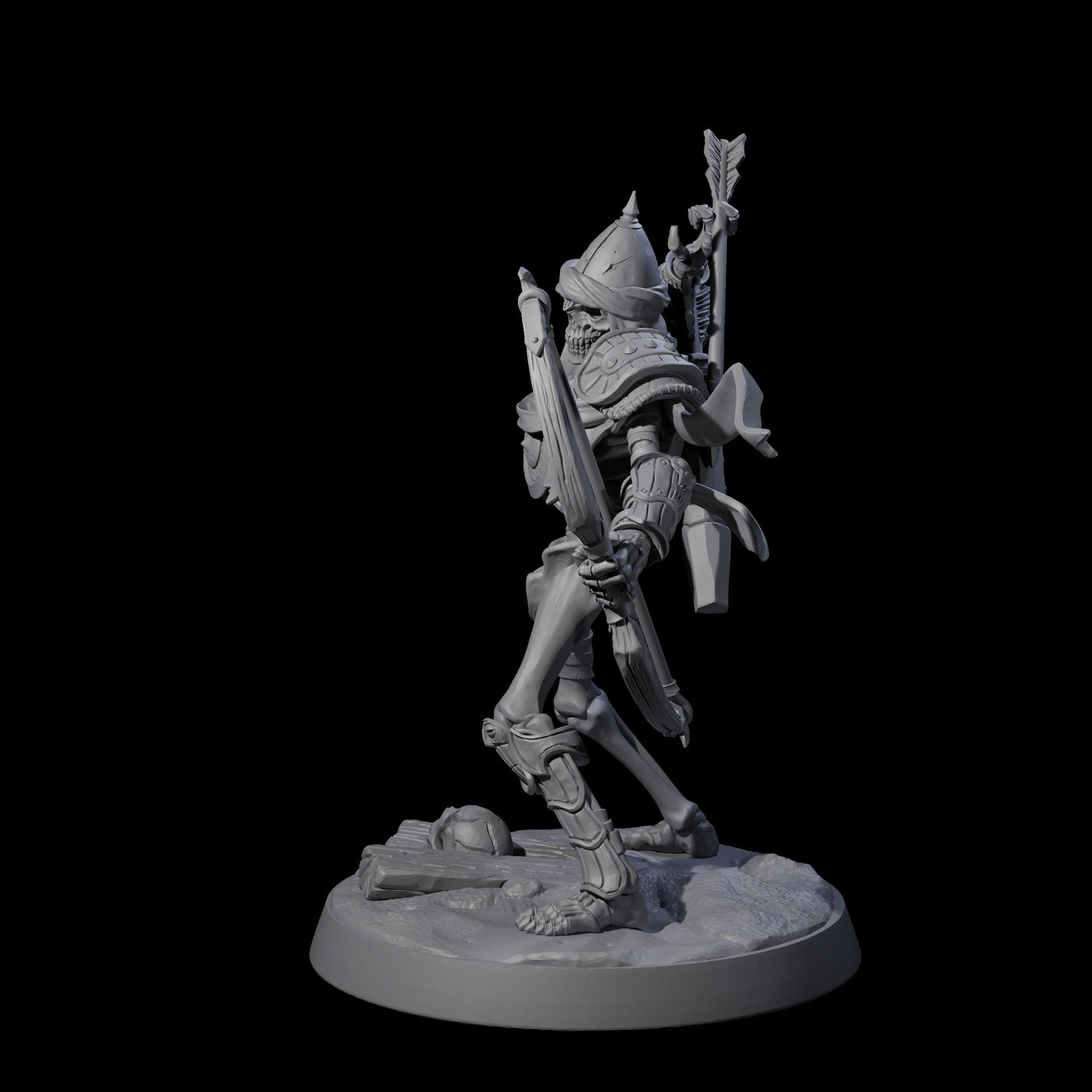 Clattering Skeleton C Miniature for Dungeons and Dragons, Pathfinder or other TTRPGs