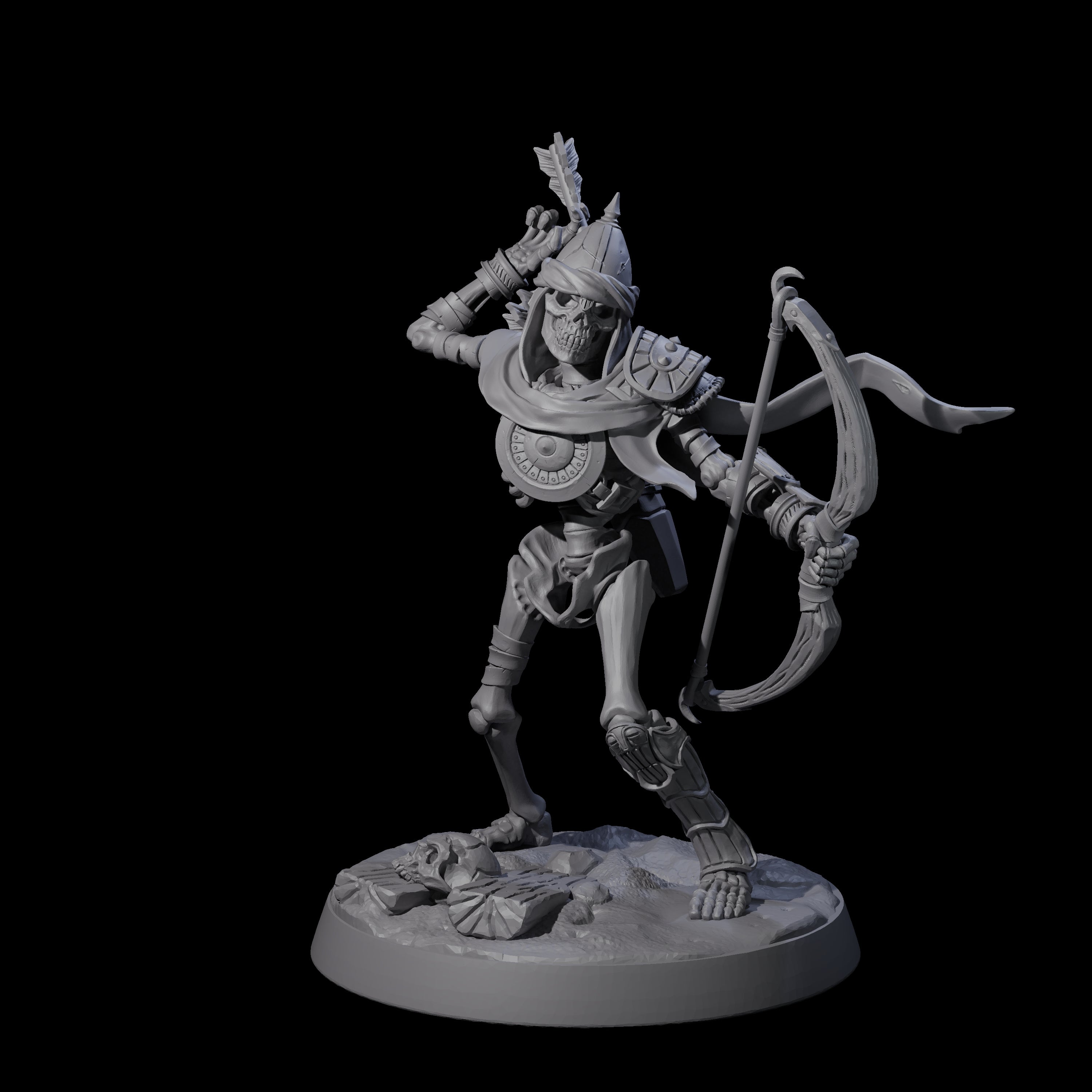 Clattering Skeleton C Miniature for Dungeons and Dragons, Pathfinder or other TTRPGs