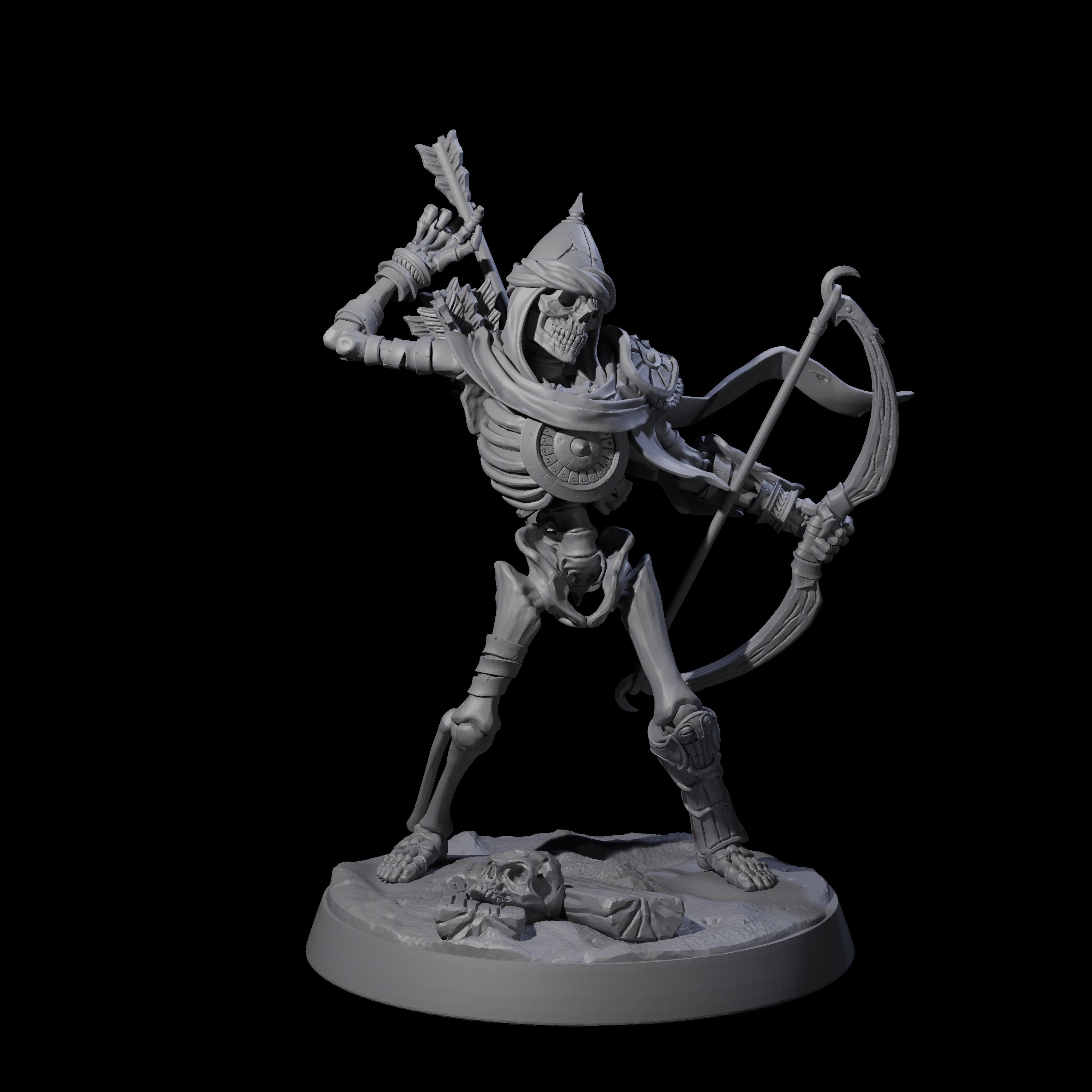 Clattering Skeleton C Miniature for Dungeons and Dragons, Pathfinder or other TTRPGs