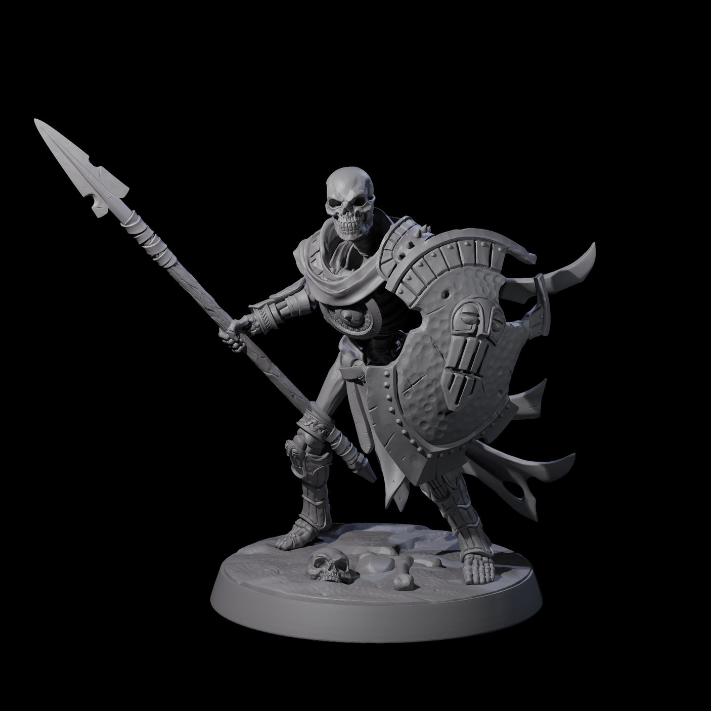 Clattering Skeleton D Miniature for Dungeons and Dragons, Pathfinder or other TTRPGs