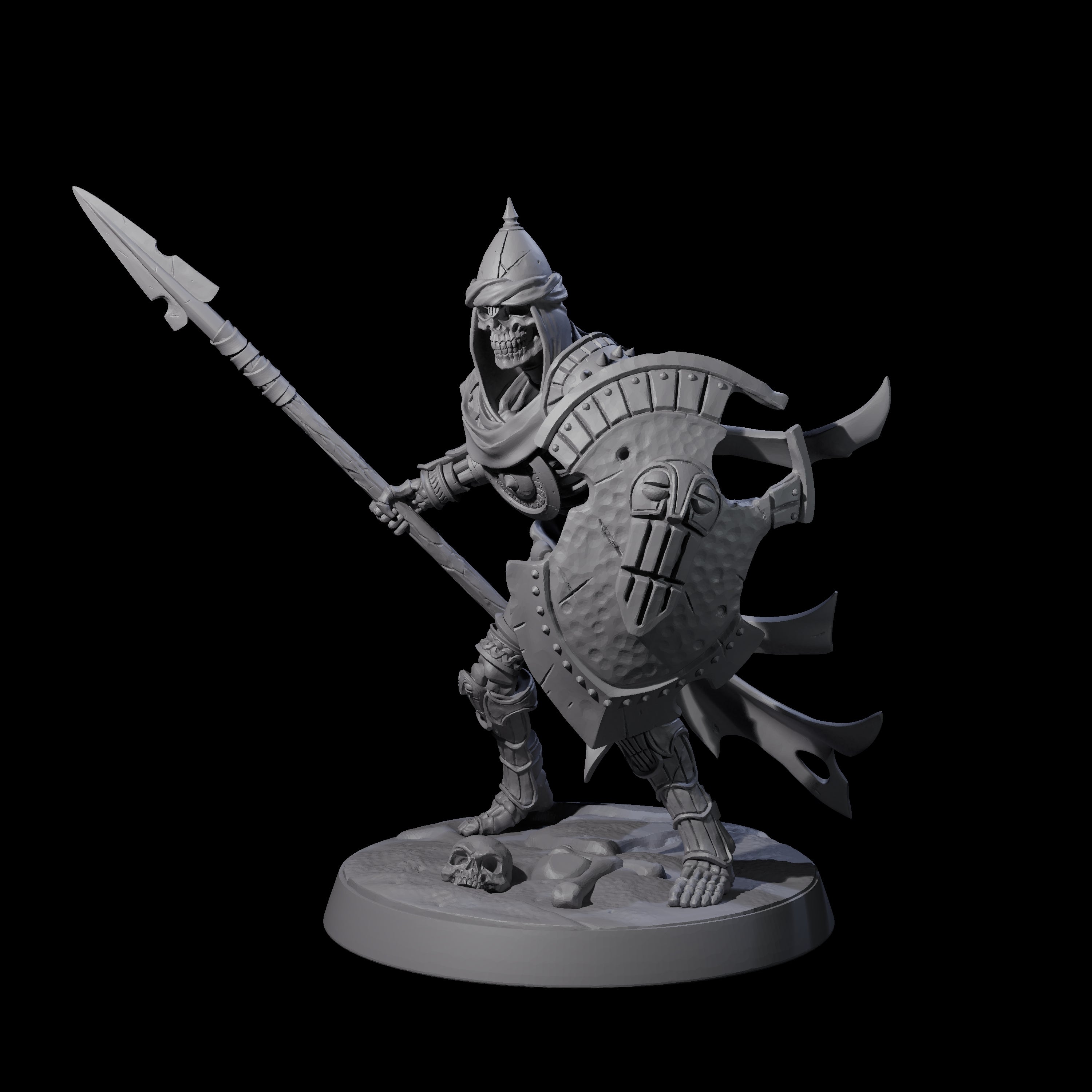 Clattering Skeleton D Miniature for Dungeons and Dragons, Pathfinder or other TTRPGs