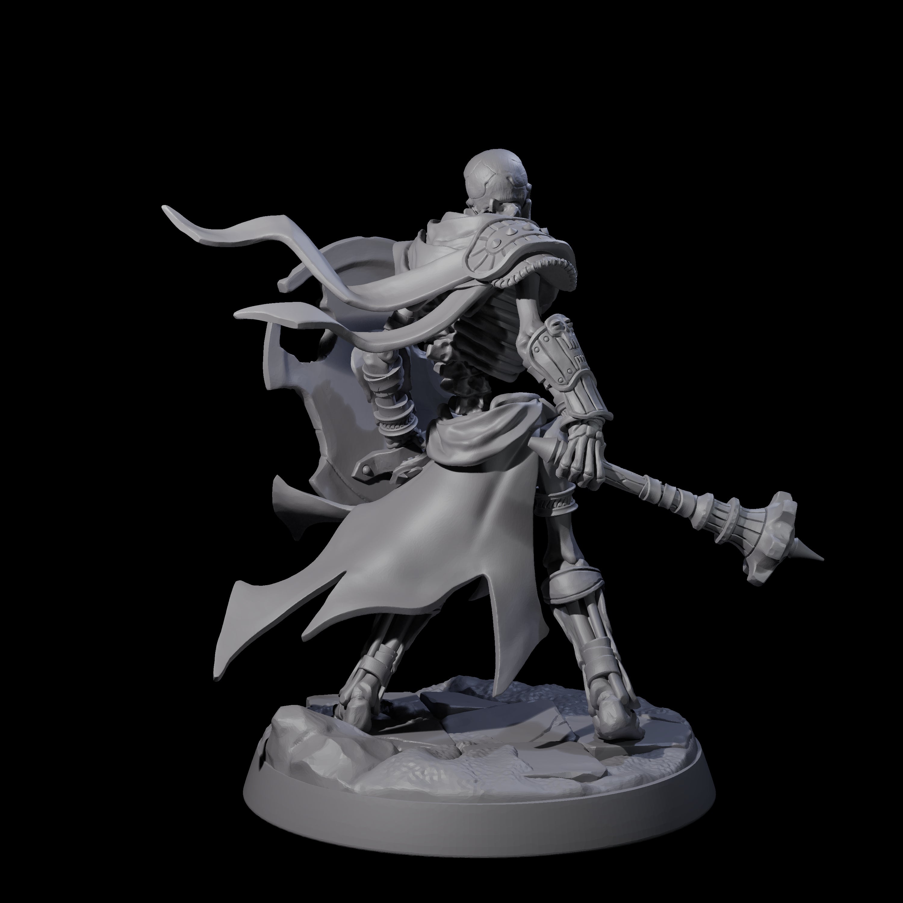 Clattering Skeleton E Miniature for Dungeons and Dragons, Pathfinder or other TTRPGs