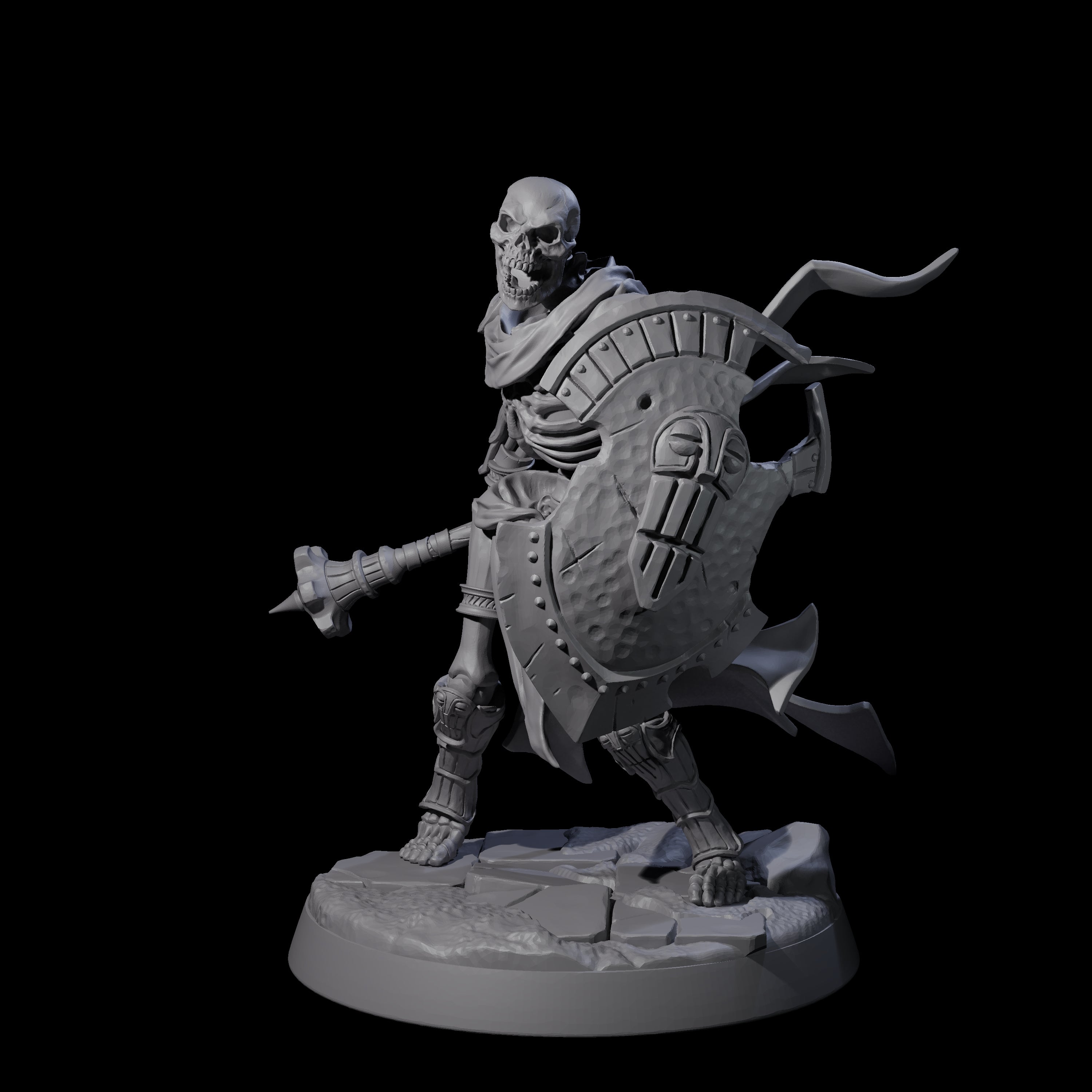 Clattering Skeleton E Miniature for Dungeons and Dragons, Pathfinder or other TTRPGs