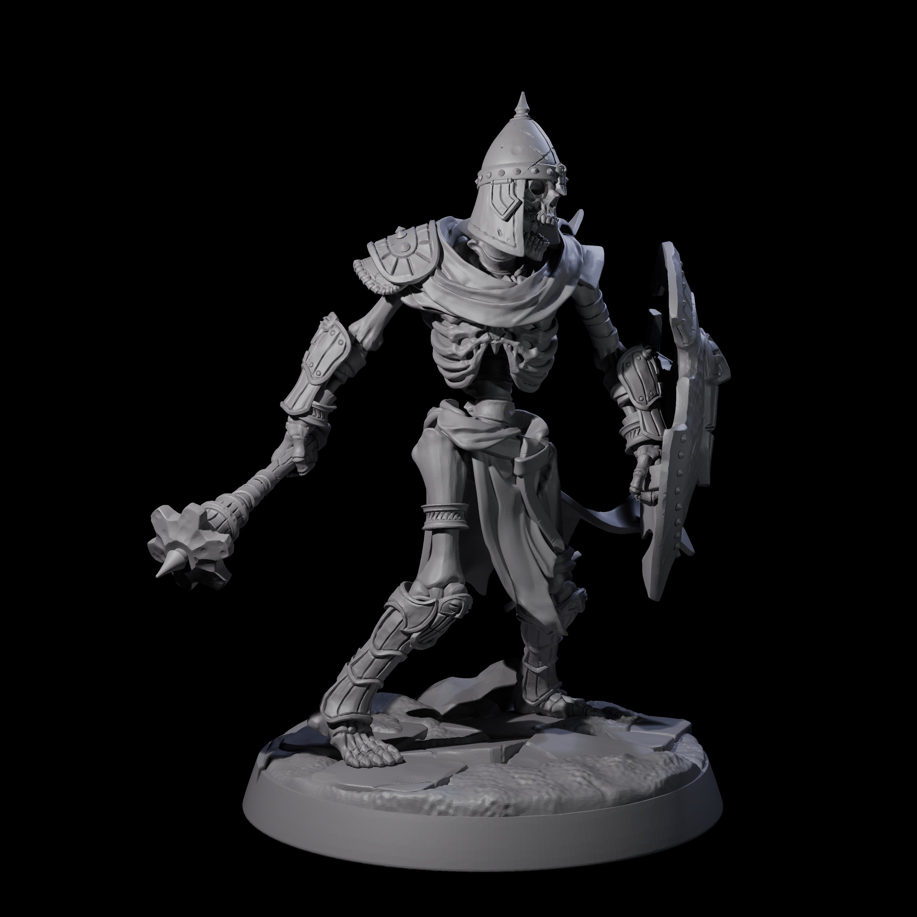 Clattering Skeleton E Miniature for Dungeons and Dragons, Pathfinder or other TTRPGs