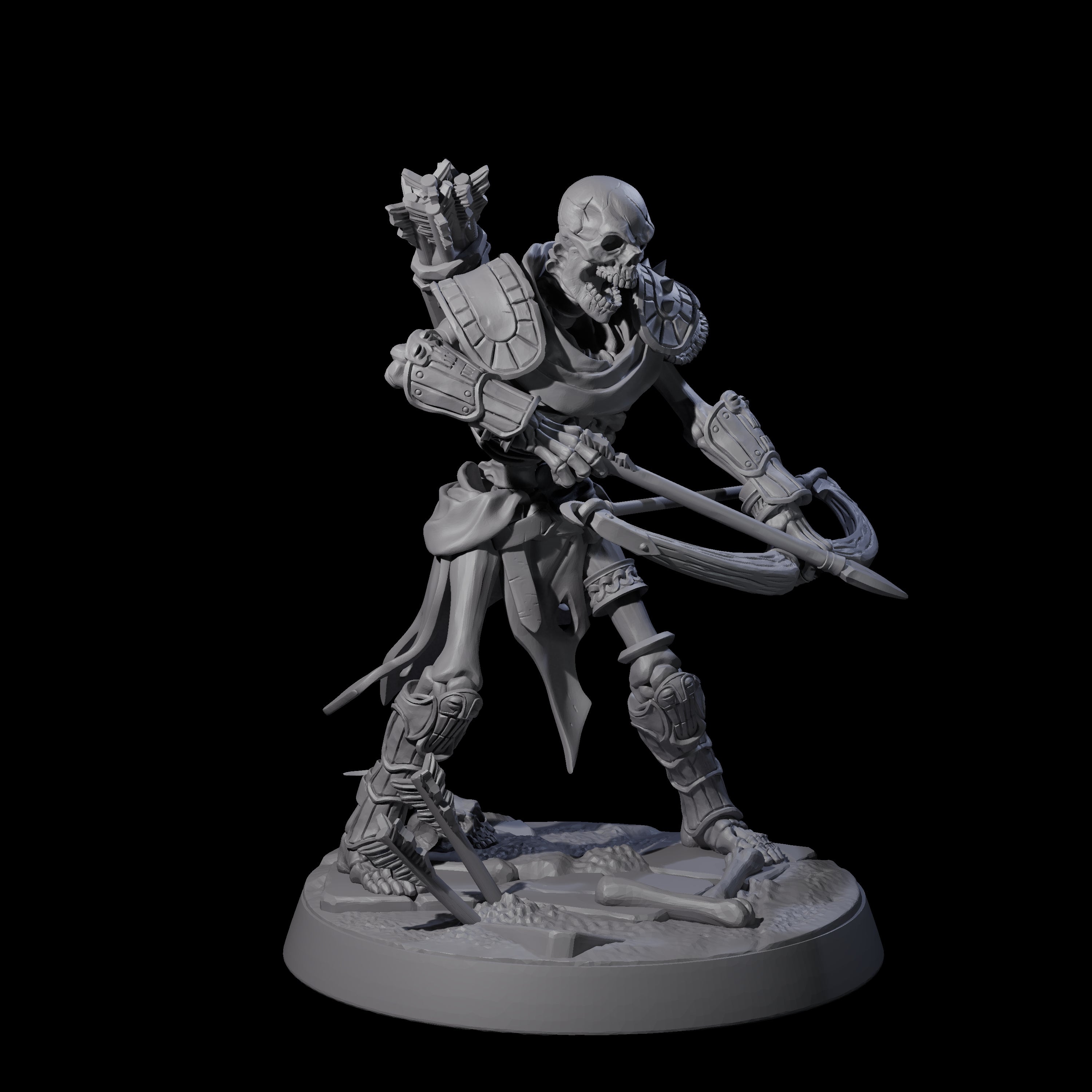Clattering Skeleton F Miniature for Dungeons and Dragons, Pathfinder or other TTRPGs