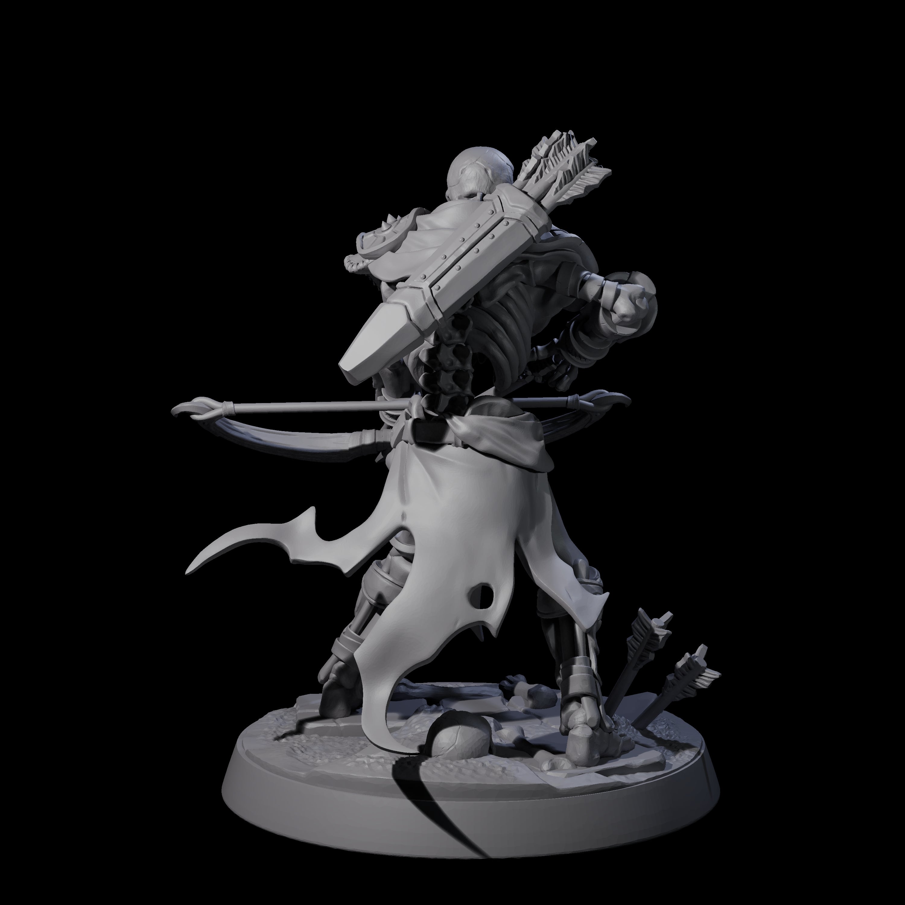 Clattering Skeleton F Miniature for Dungeons and Dragons, Pathfinder or other TTRPGs