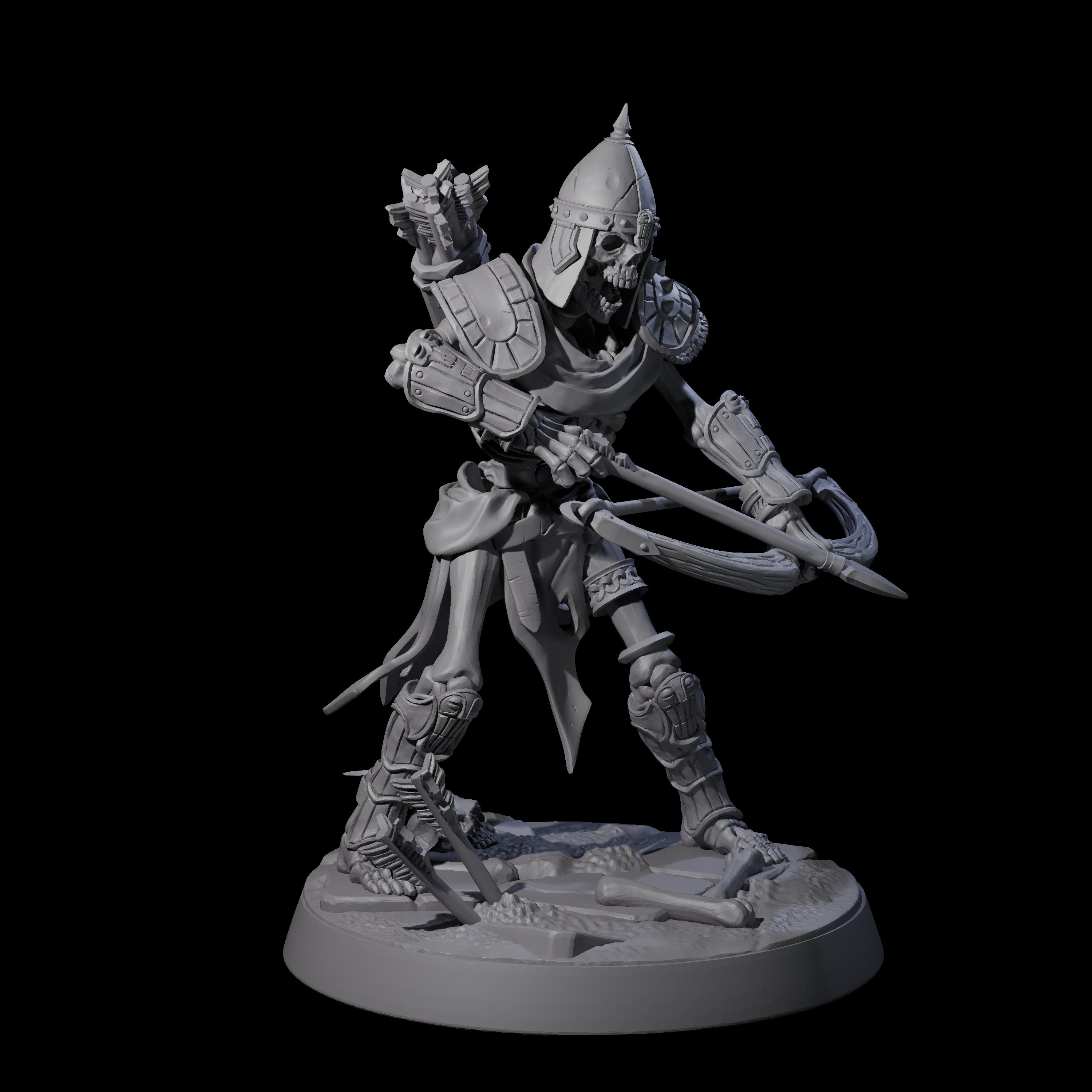 Clattering Skeleton F Miniature for Dungeons and Dragons, Pathfinder or other TTRPGs