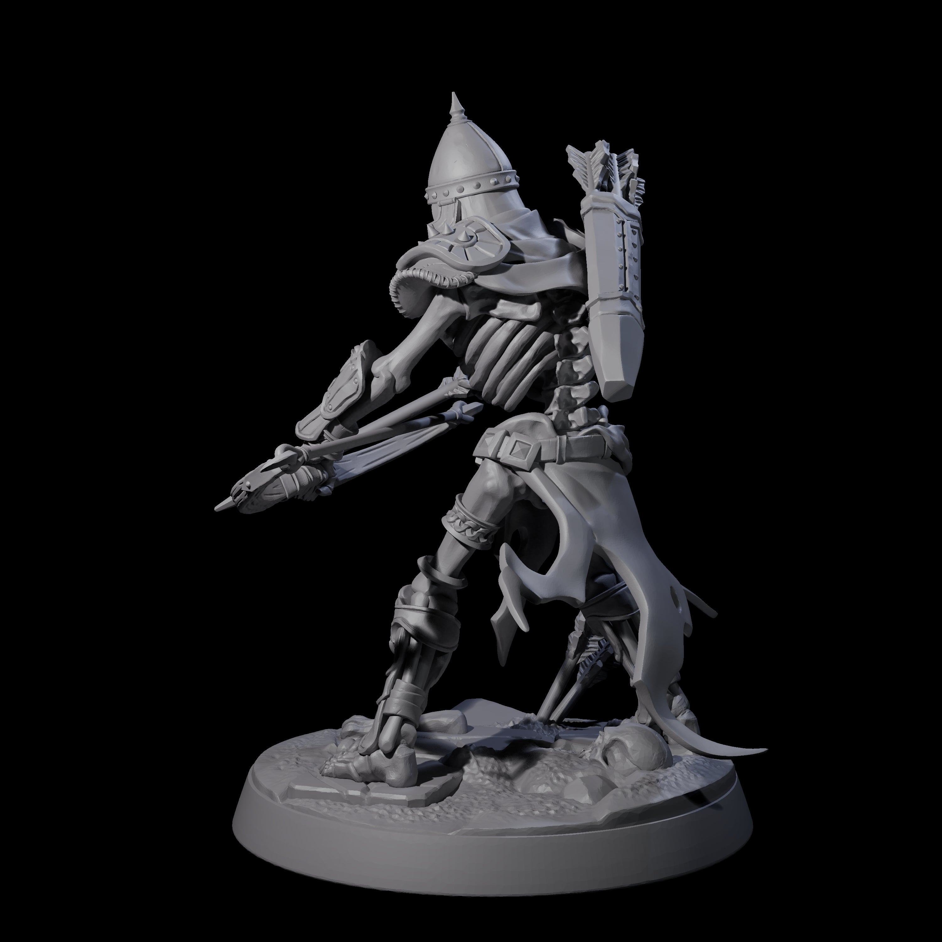 Clattering Skeleton F Miniature for Dungeons and Dragons, Pathfinder or other TTRPGs