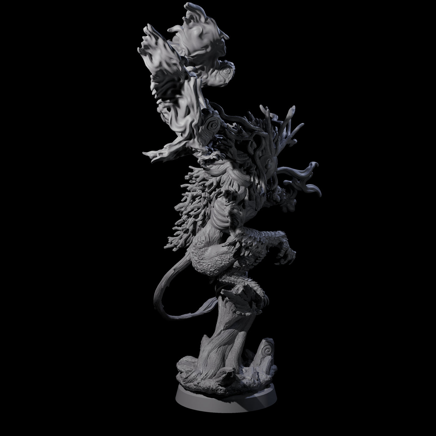 Clawed Forest Guardian A Miniature for Dungeons and Dragons, Pathfinder or other TTRPGs