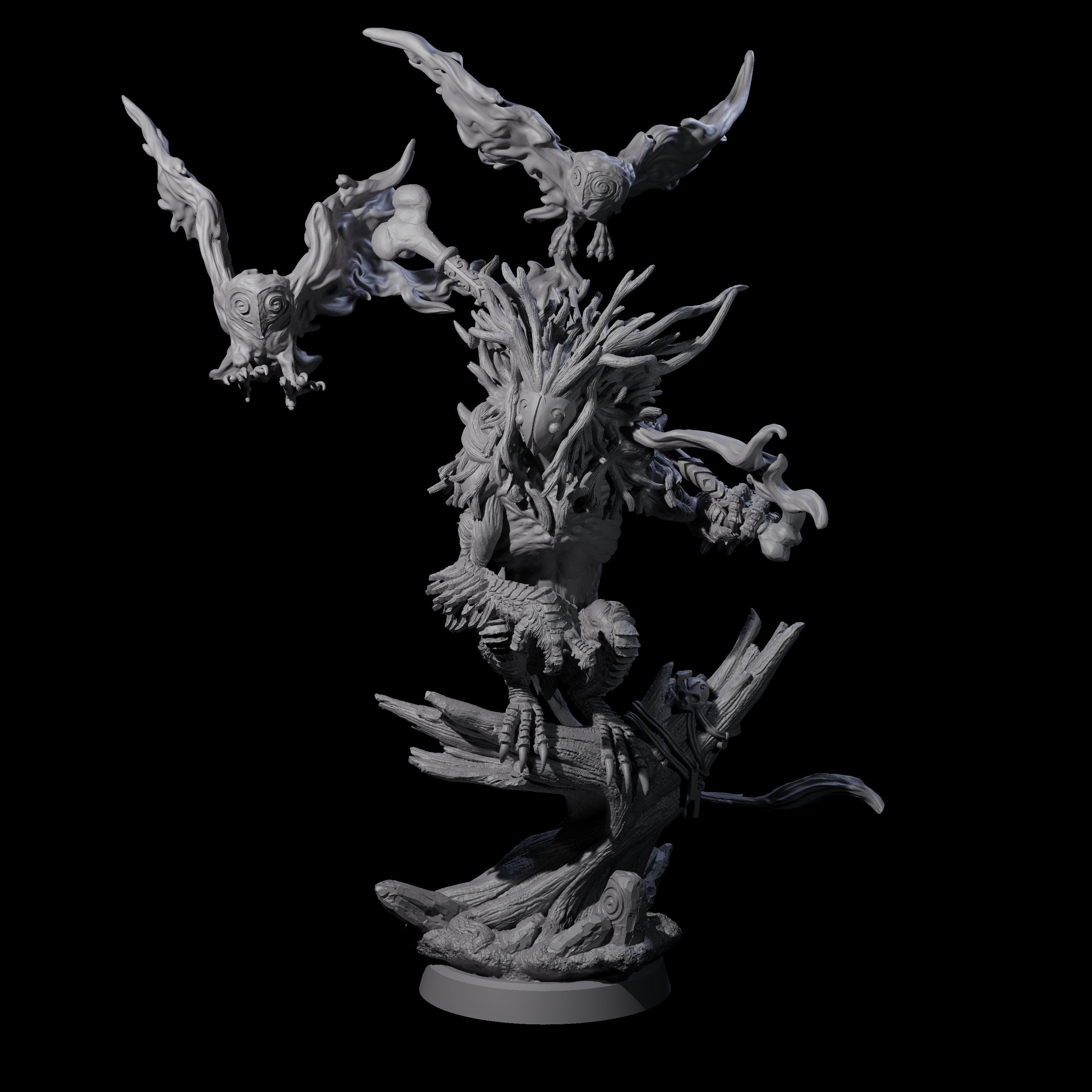 Clawed Forest Guardian A Miniature for Dungeons and Dragons, Pathfinder or other TTRPGs