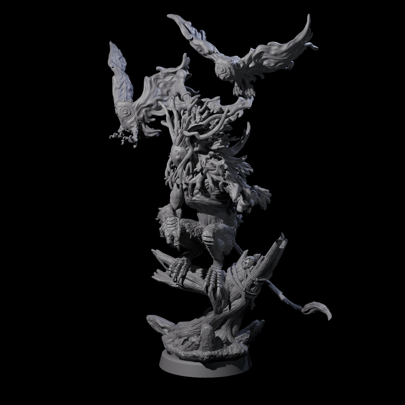 Clawed Forest Guardian A Miniature for Dungeons and Dragons, Pathfinder or other TTRPGs