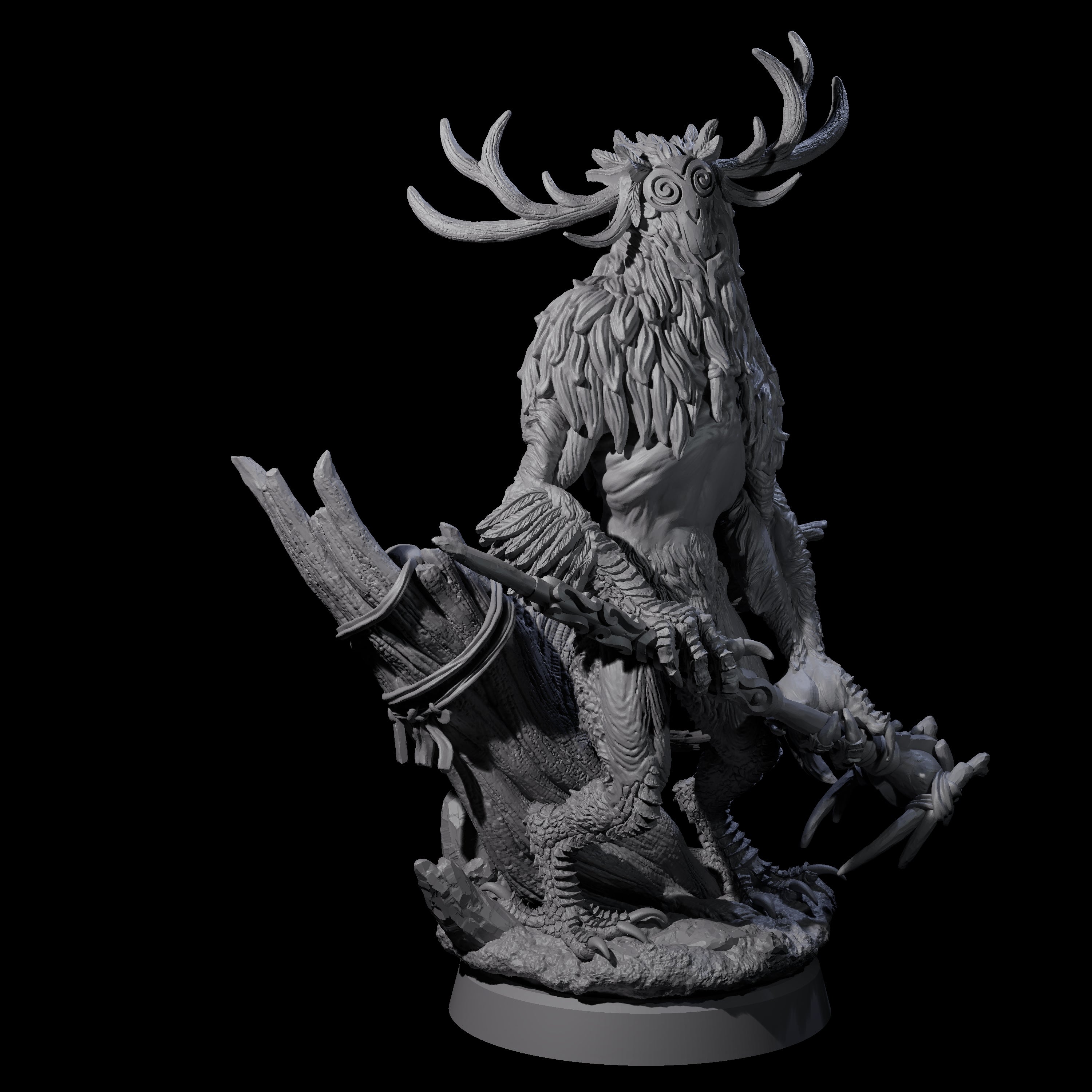 Clawed Forest Guardian C Miniature for Dungeons and Dragons, Pathfinder or other TTRPGs