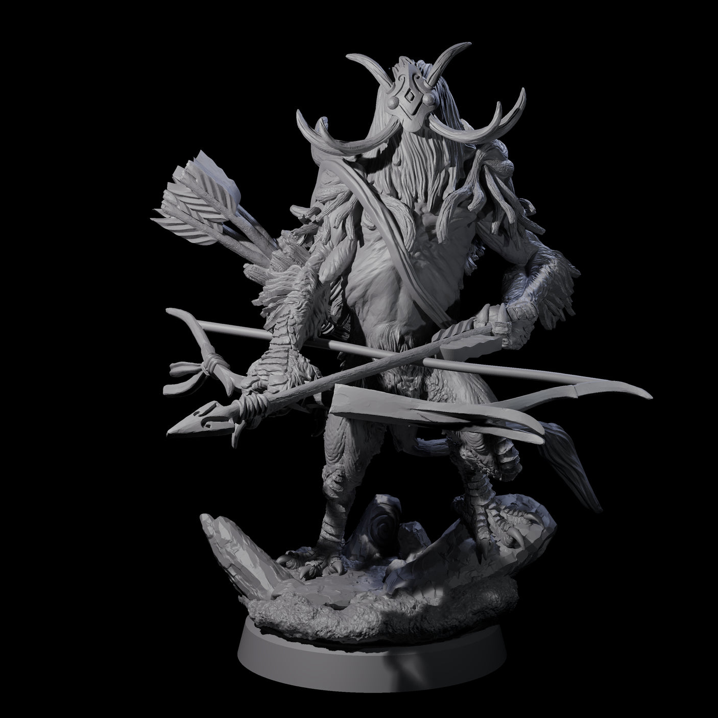 Clawed Forest Guardian D Miniature for Dungeons and Dragons, Pathfinder or other TTRPGs