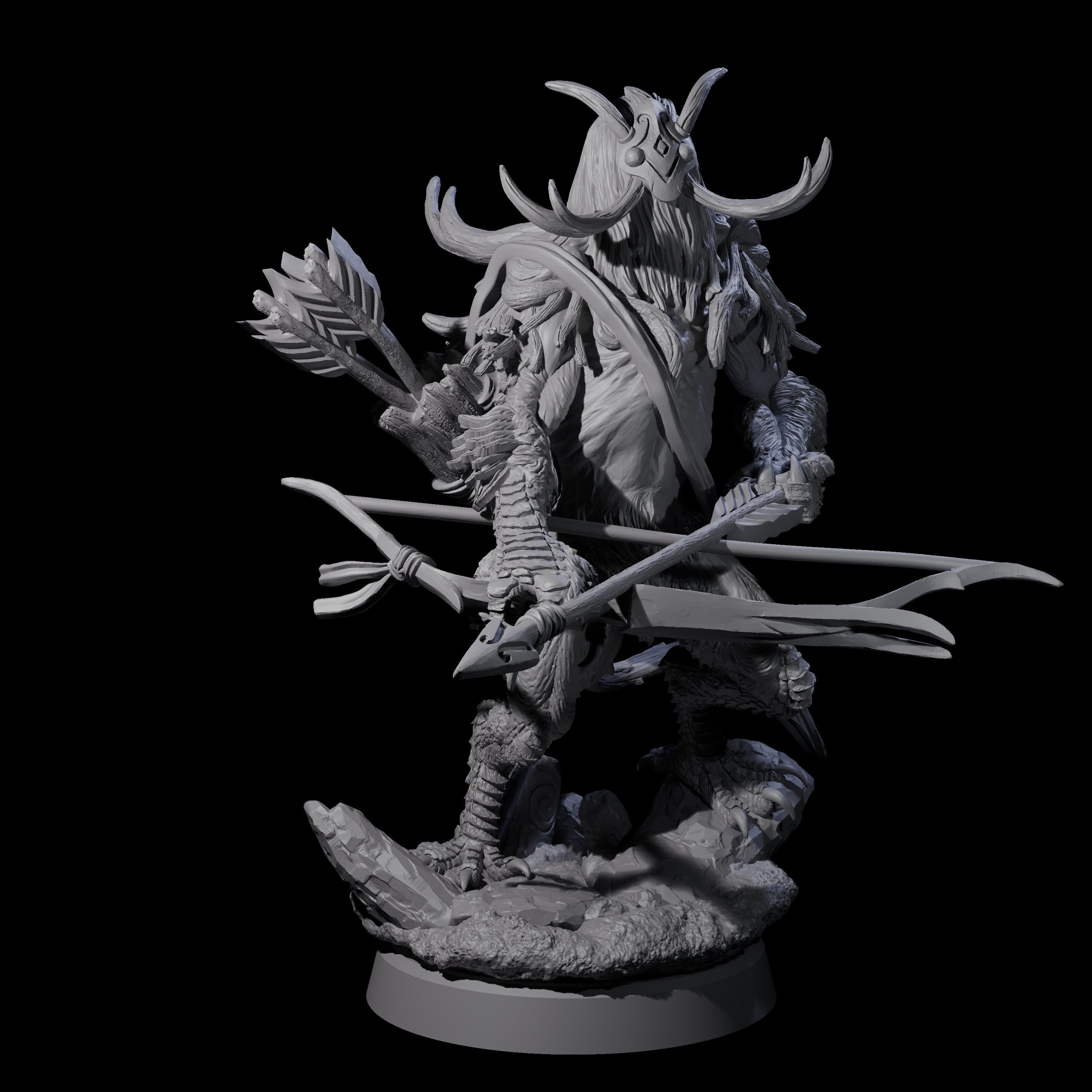Clawed Forest Guardian D Miniature for Dungeons and Dragons, Pathfinder or other TTRPGs