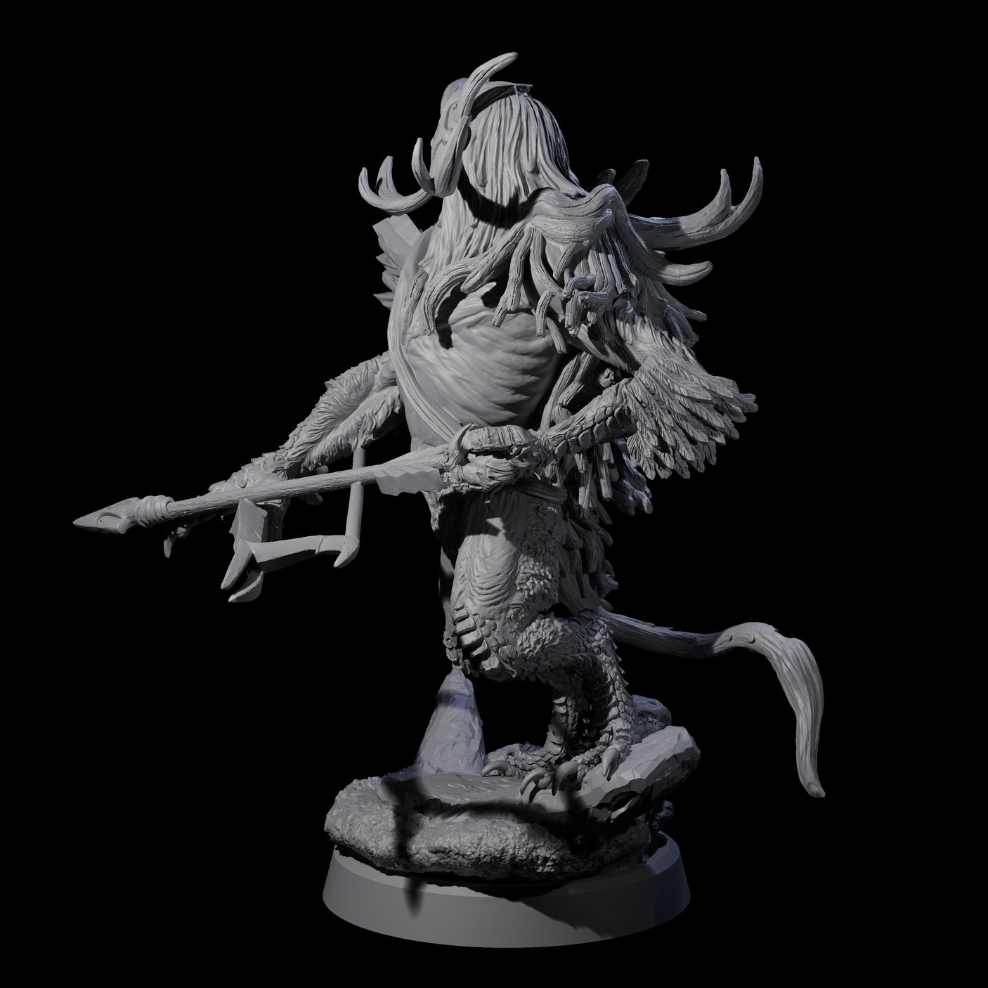 Clawed Forest Guardian D Miniature for Dungeons and Dragons, Pathfinder or other TTRPGs