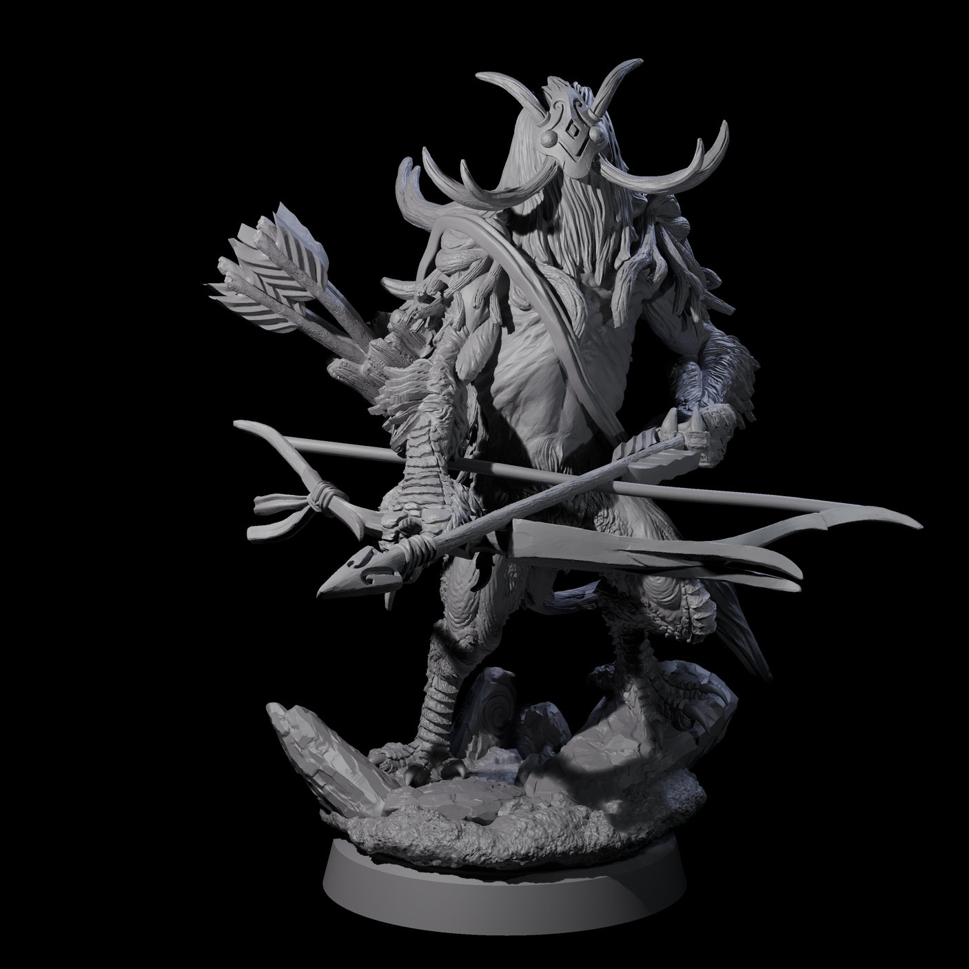 Clawed Forest Guardian D Miniature for Dungeons and Dragons, Pathfinder or other TTRPGs