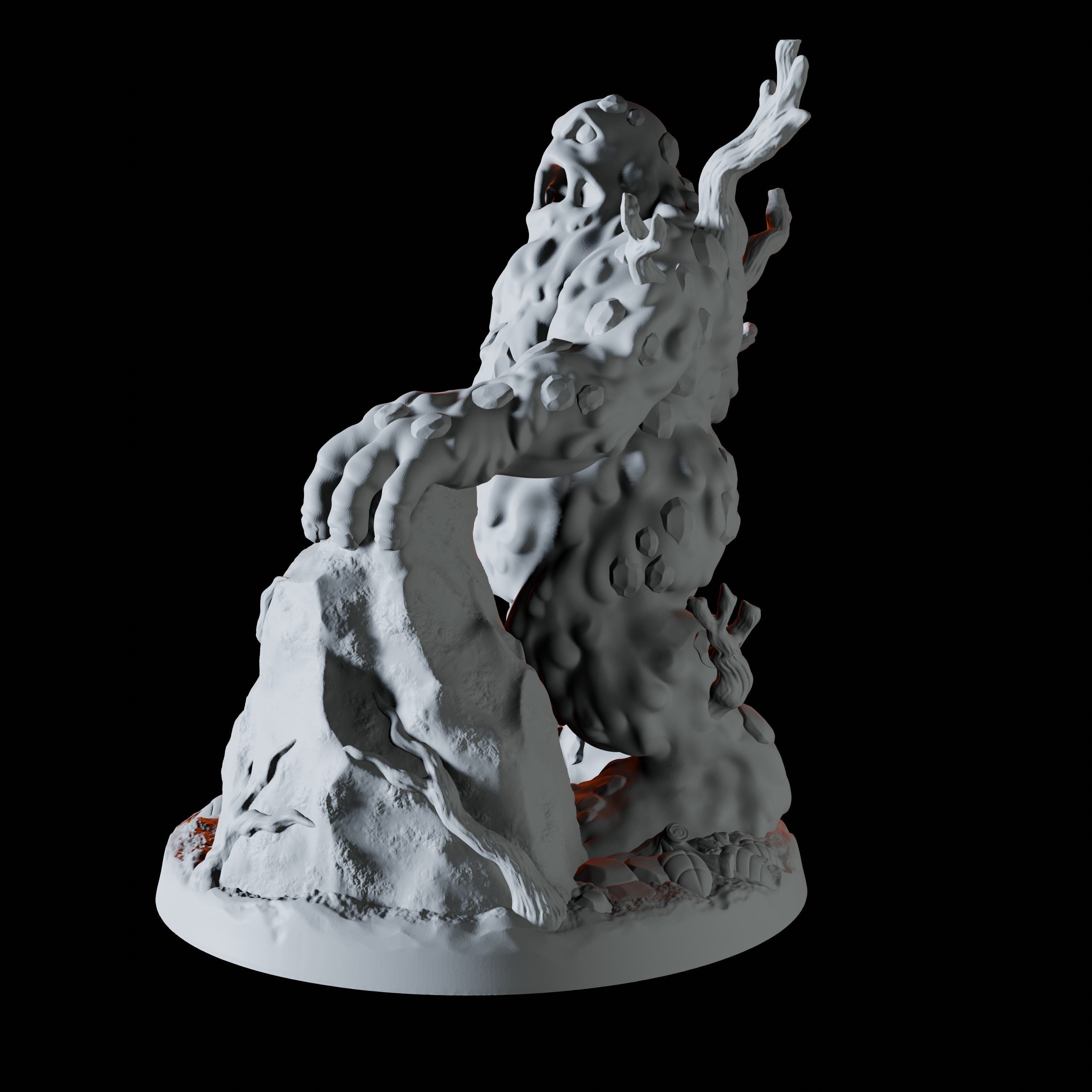 Clay Golem Miniature for Dungeons and Dragons - Myth Forged