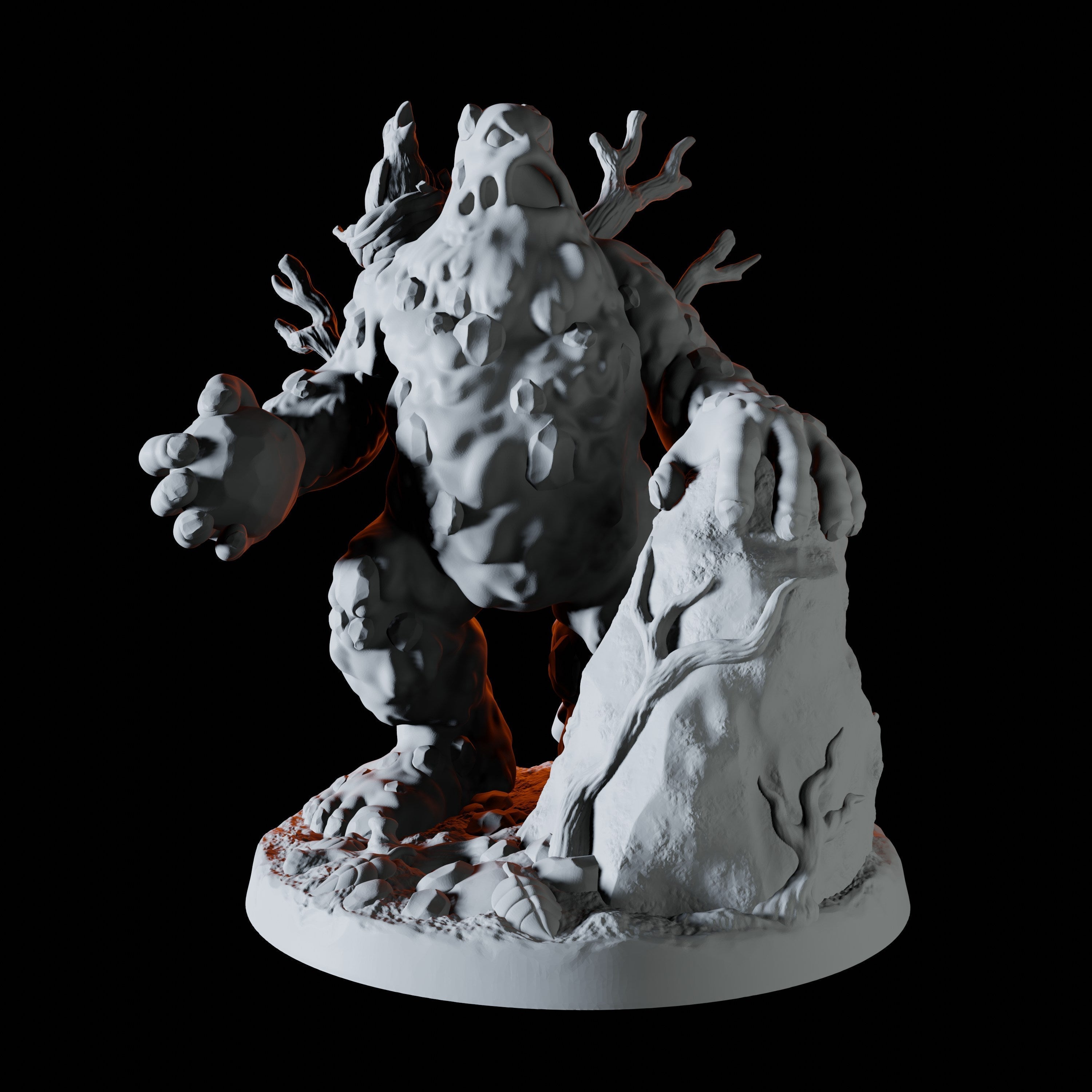 Clay Golem Miniature for Dungeons and Dragons - Myth Forged