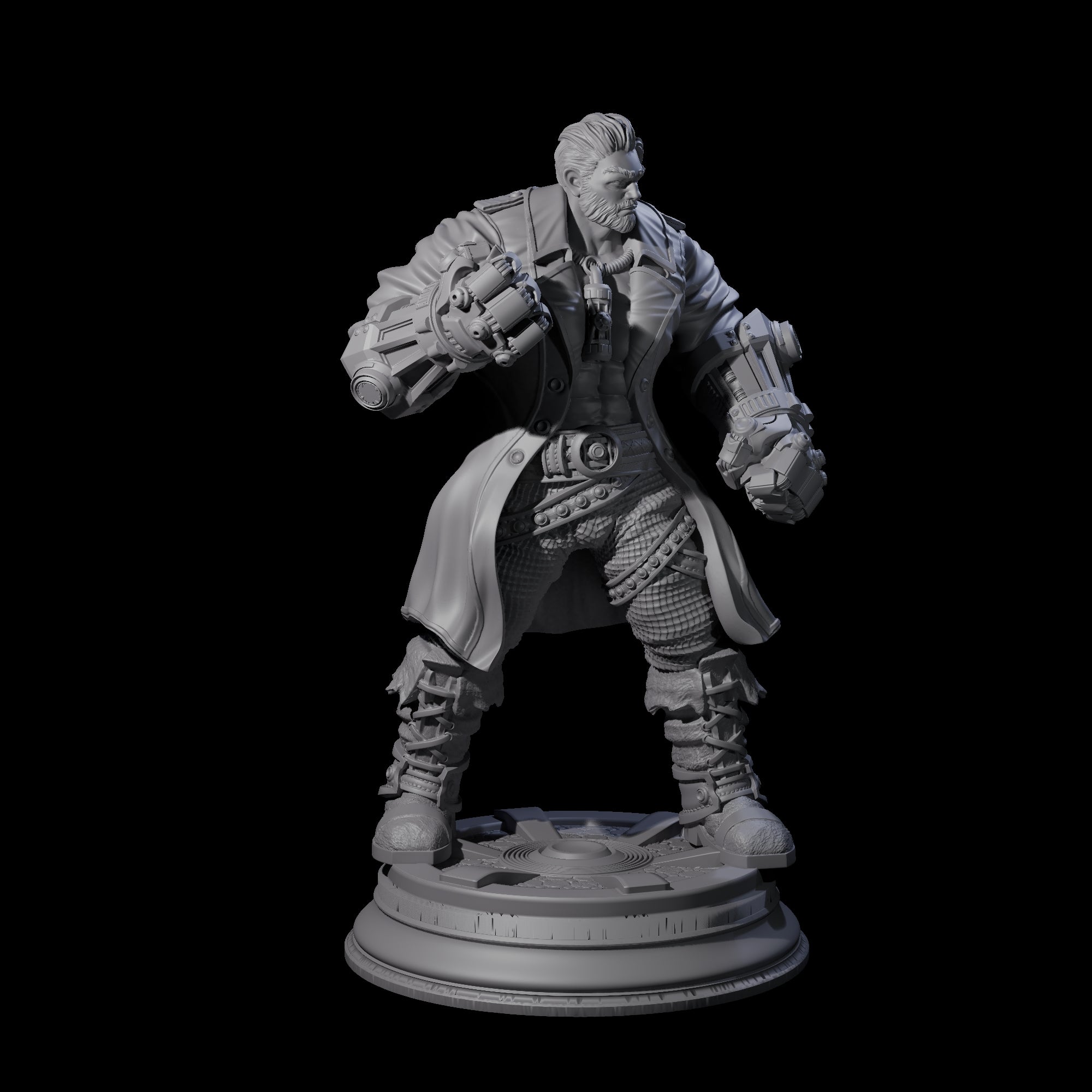 Clenched Fist Brawler Miniature for Dungeons and Dragons, Pathfinder or other TTRPGs
