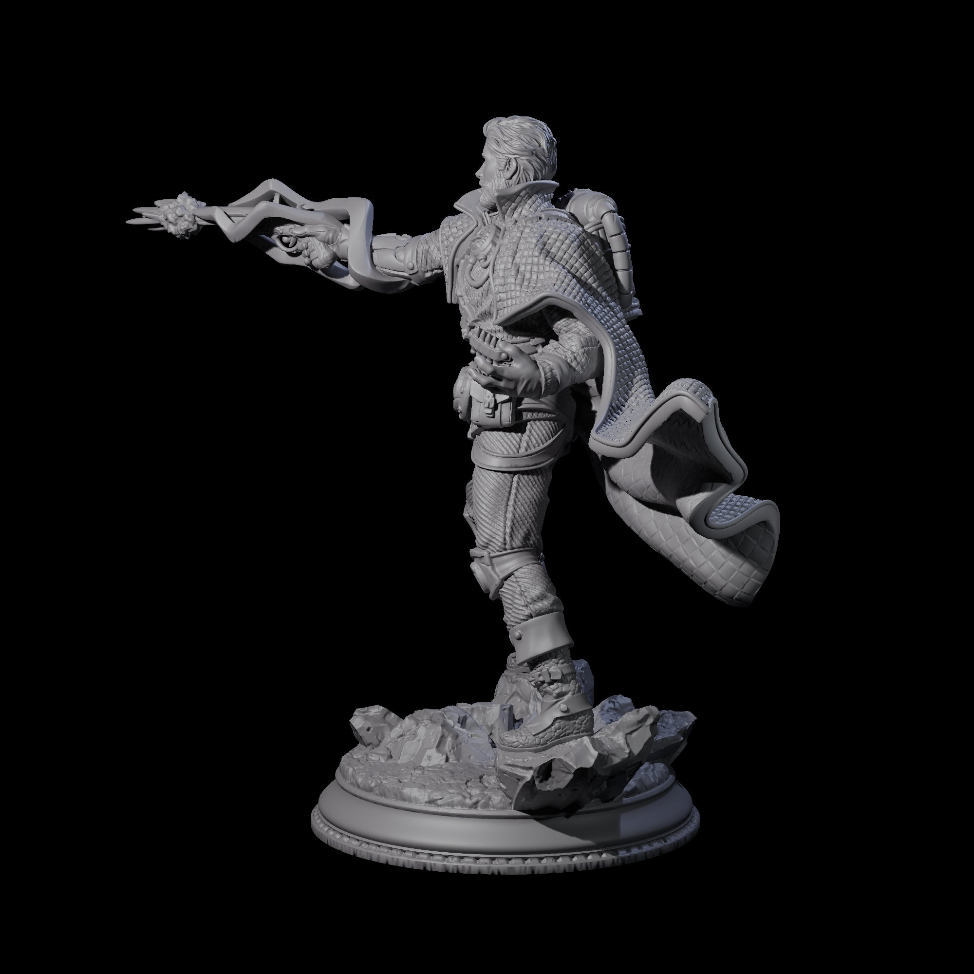 Clever Artificer Gunslinger Miniature for Dungeons and Dragons, Pathfinder or other TTRPGs