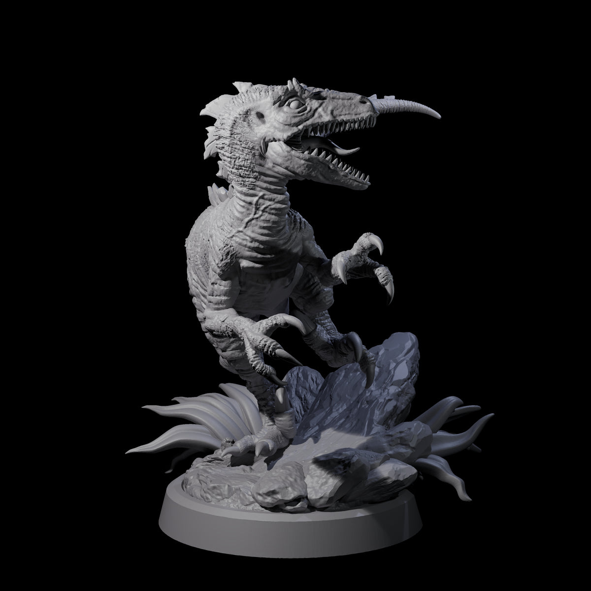 Clever Girl Velociraptor Miniature for Dungeons and Dragons, Pathfinder or other TTRPGs