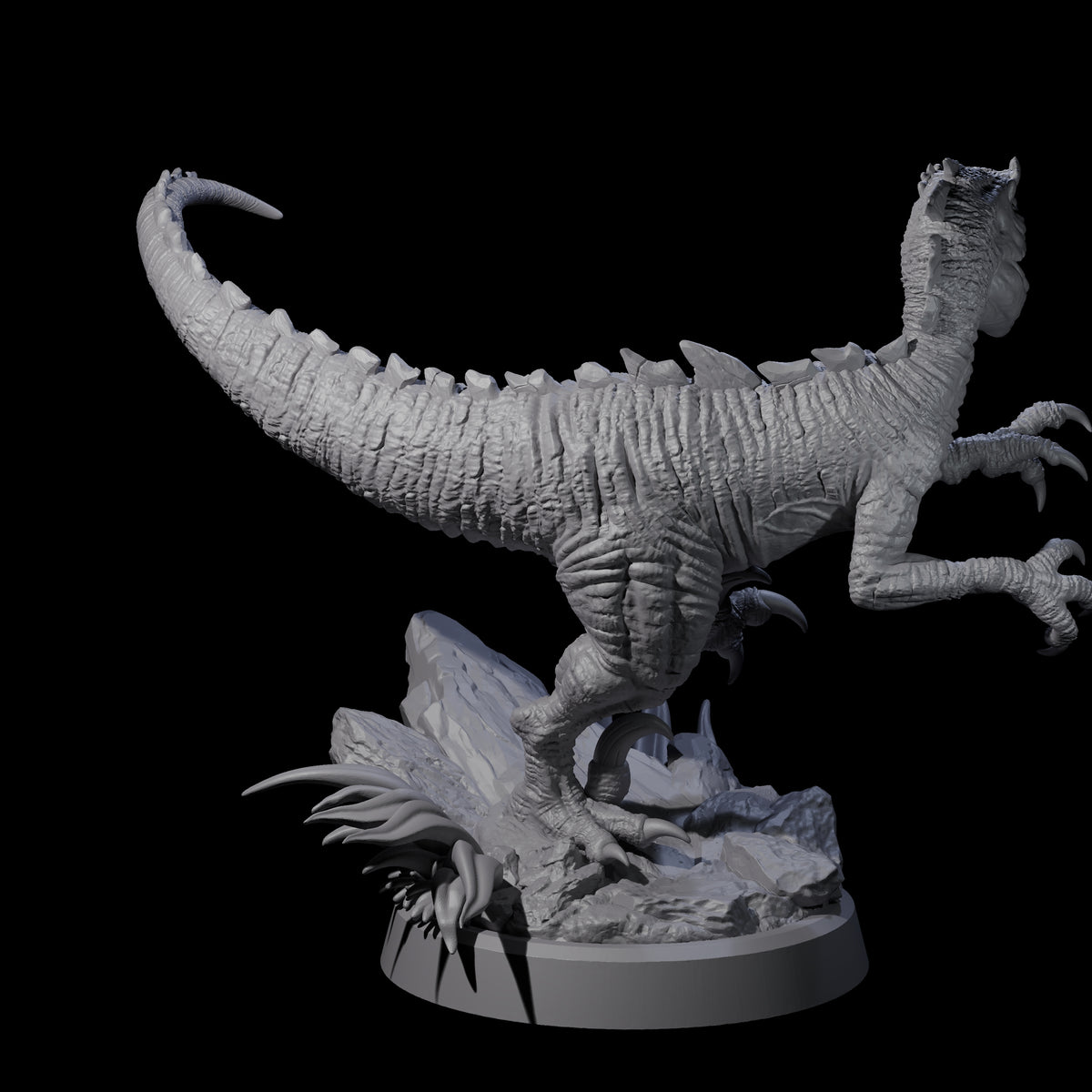 Clever Girl Velociraptor Miniature for Dungeons and Dragons, Pathfinder or other TTRPGs