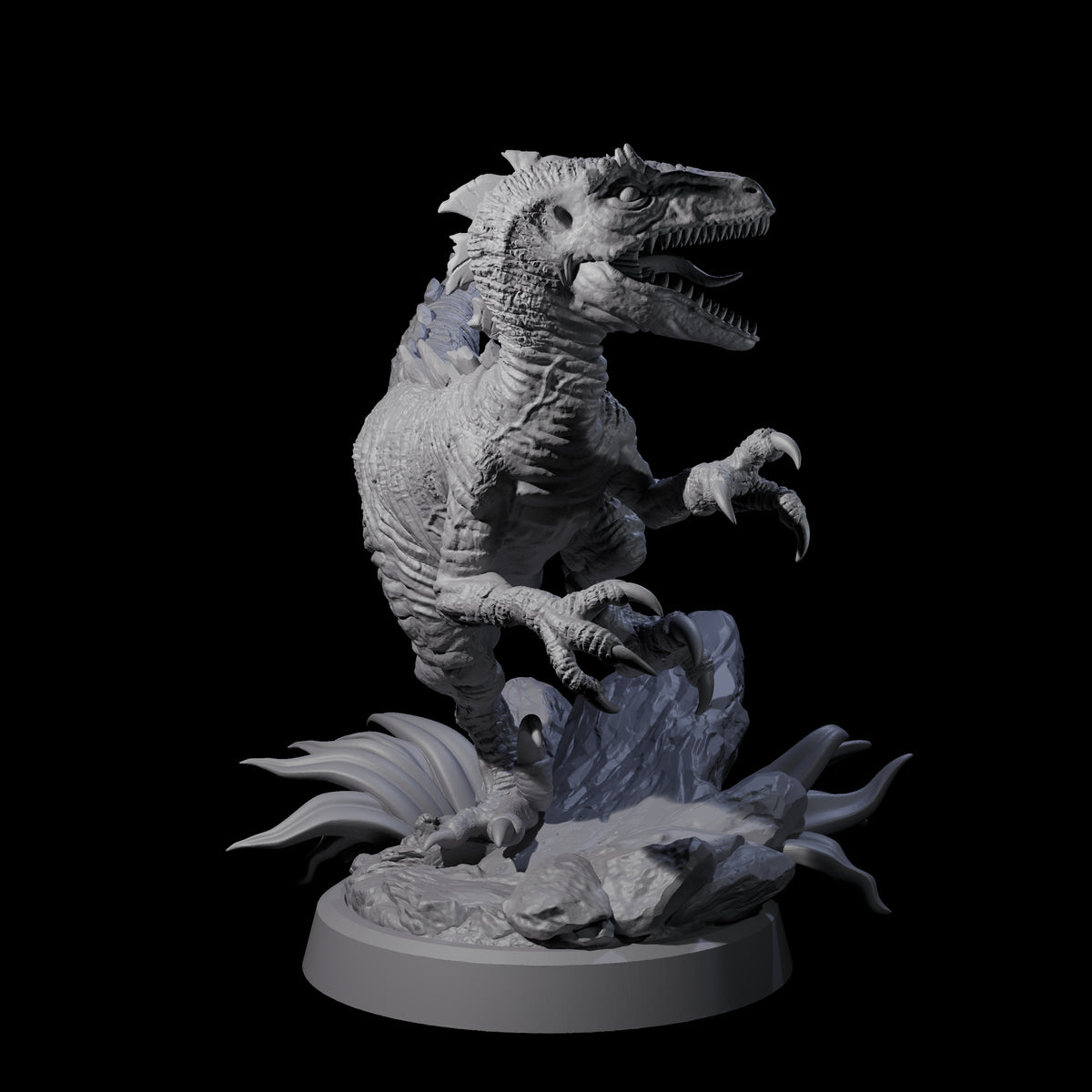 Clever Girl Velociraptor Miniature for Dungeons and Dragons, Pathfinder or other TTRPGs